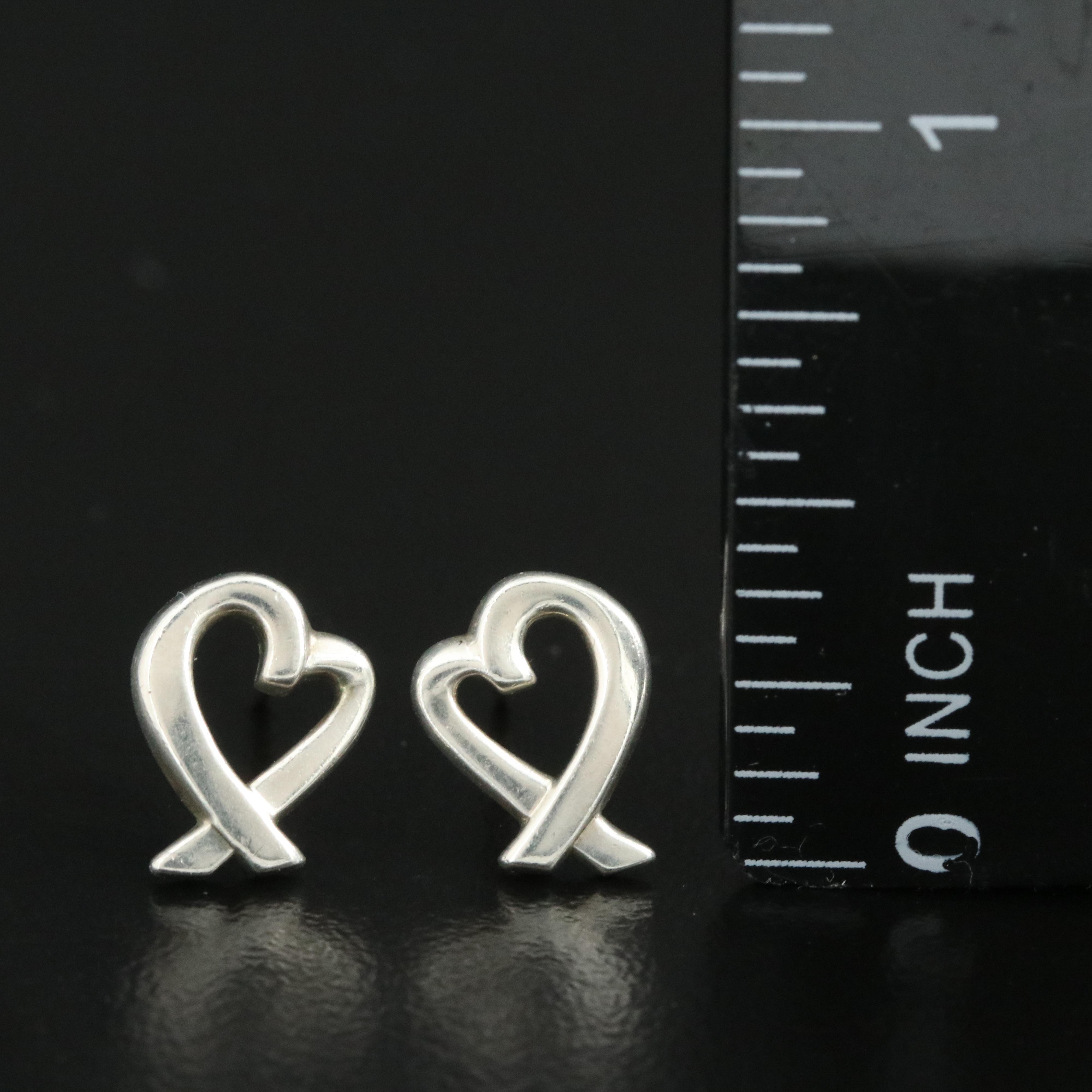Paloma Picasso for Tiffany & Co. Loving Heart Stud Earrings