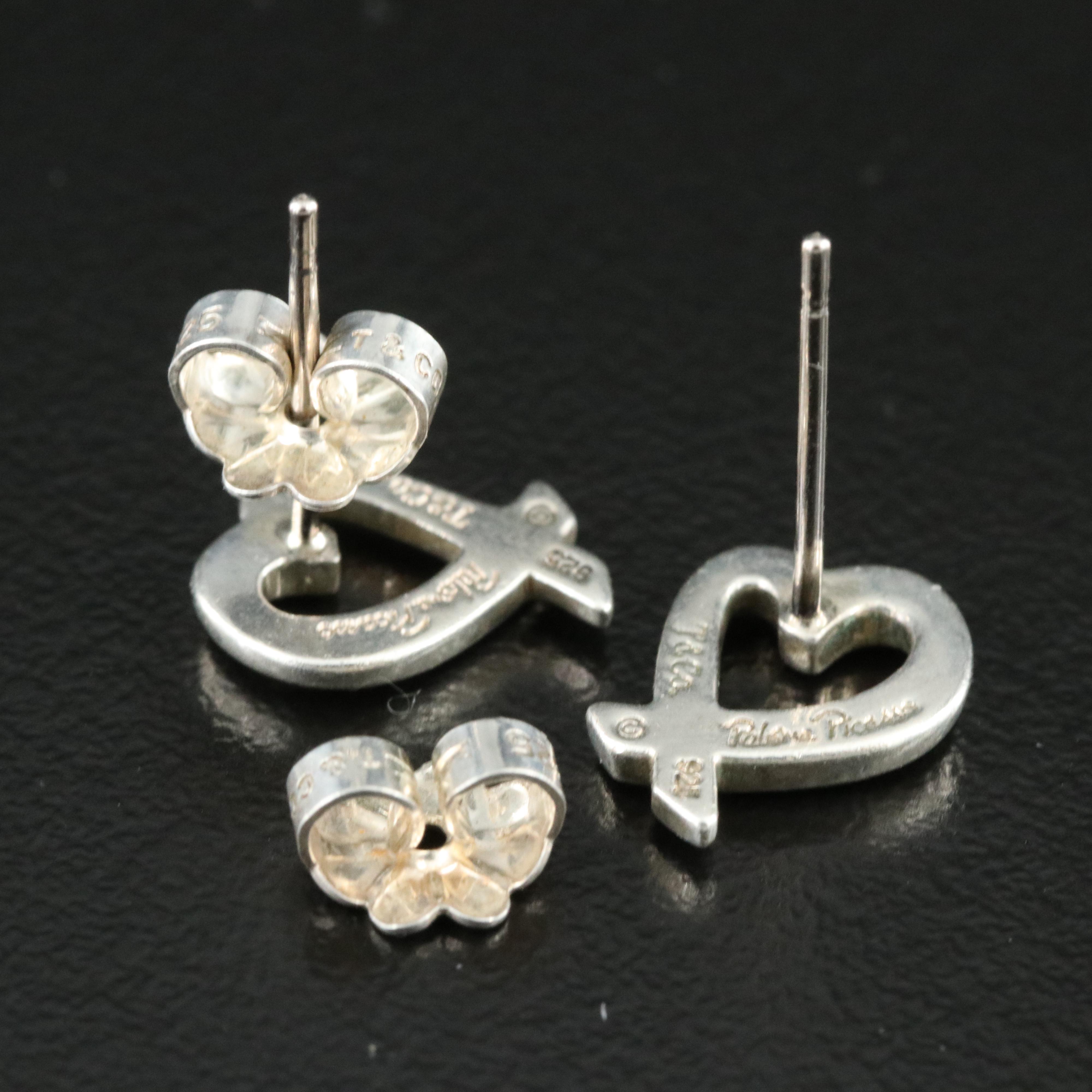 Paloma Picasso for Tiffany & Co. Loving Heart Stud Earrings