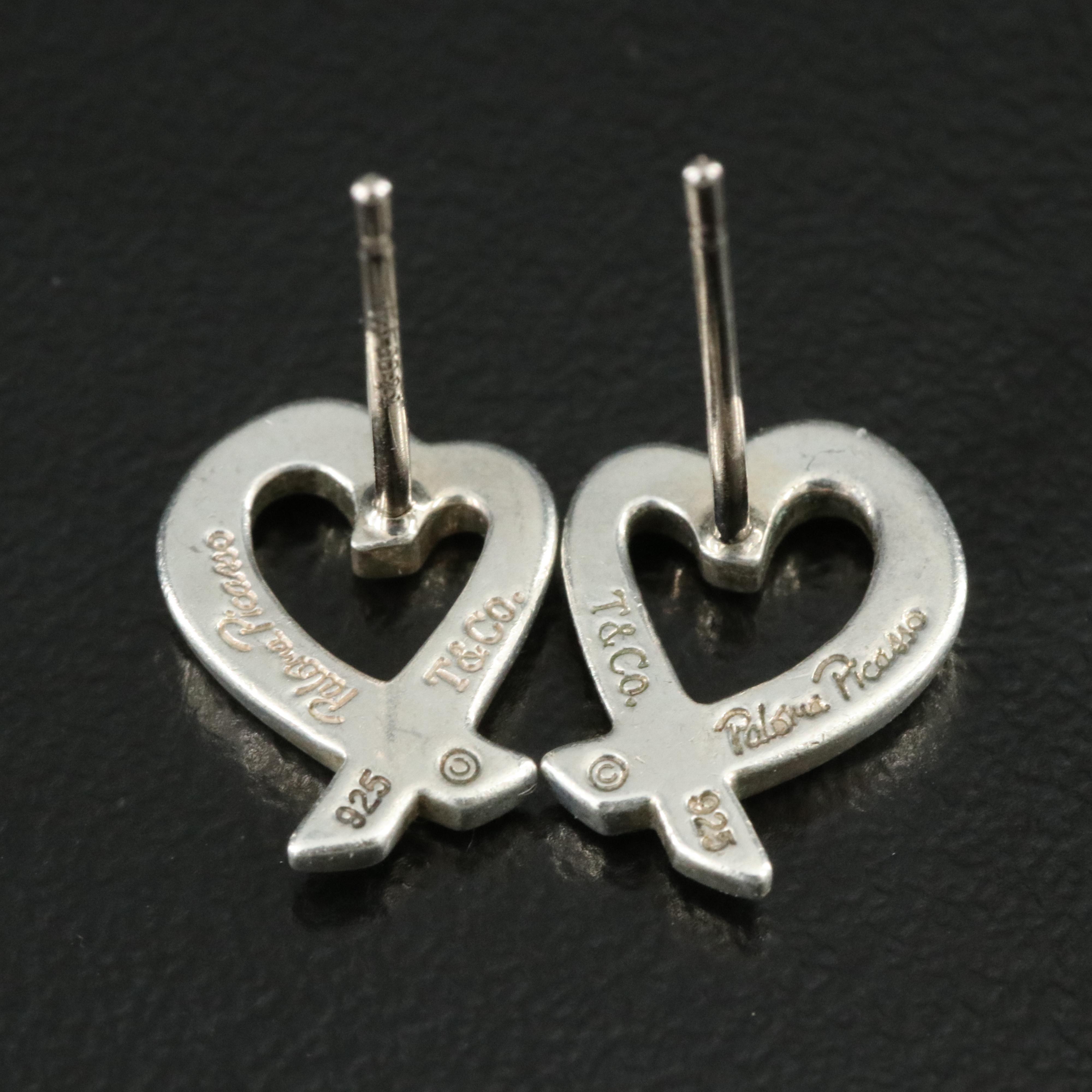 Paloma Picasso for Tiffany & Co. Loving Heart Stud Earrings