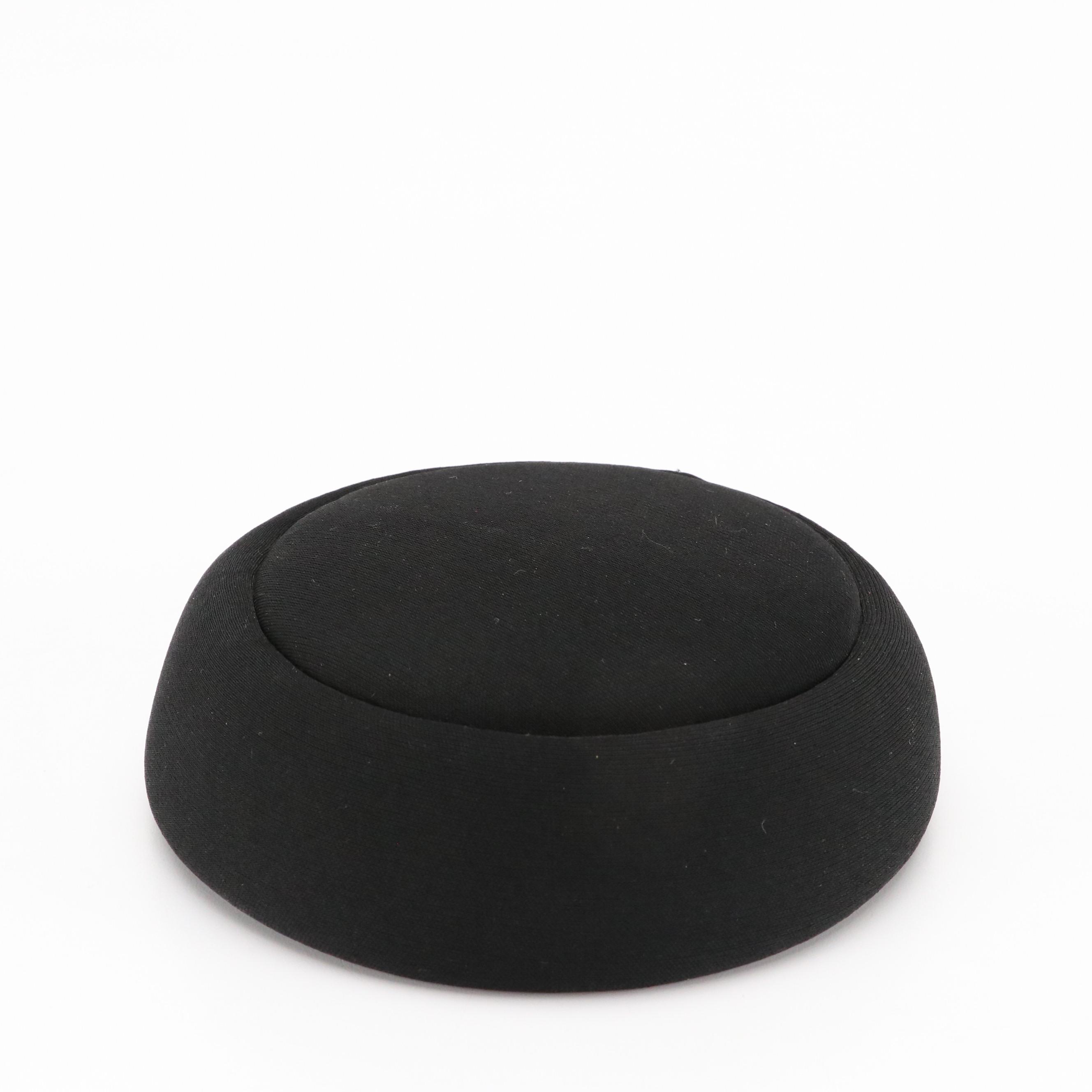 Mr. John Veiled Ribbon Cloche with Other Half-Hats and Pillbox Hats, 1950s