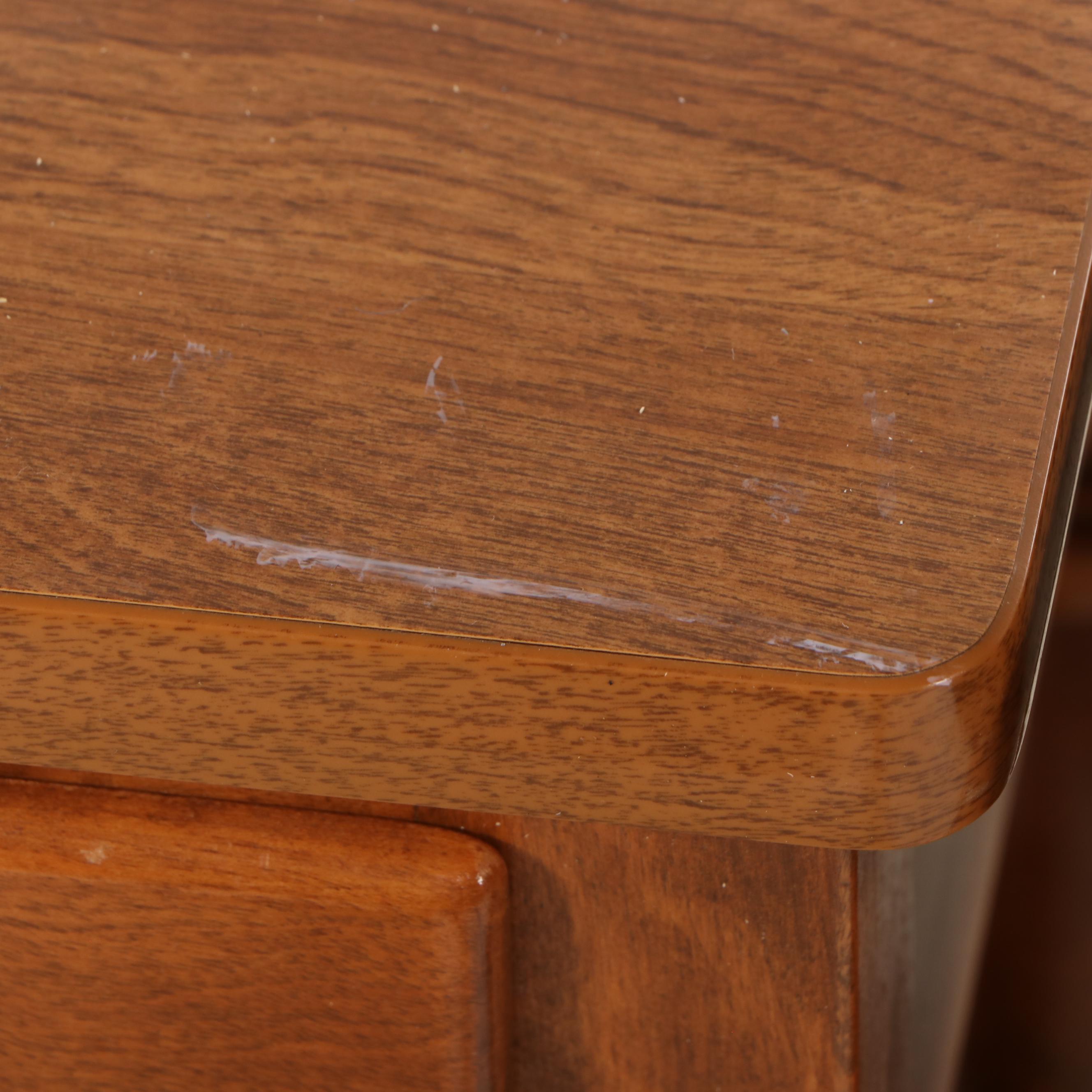 Pair of Ethan Allen "American Traditional" Maple and Birch Single-Drawer Stands