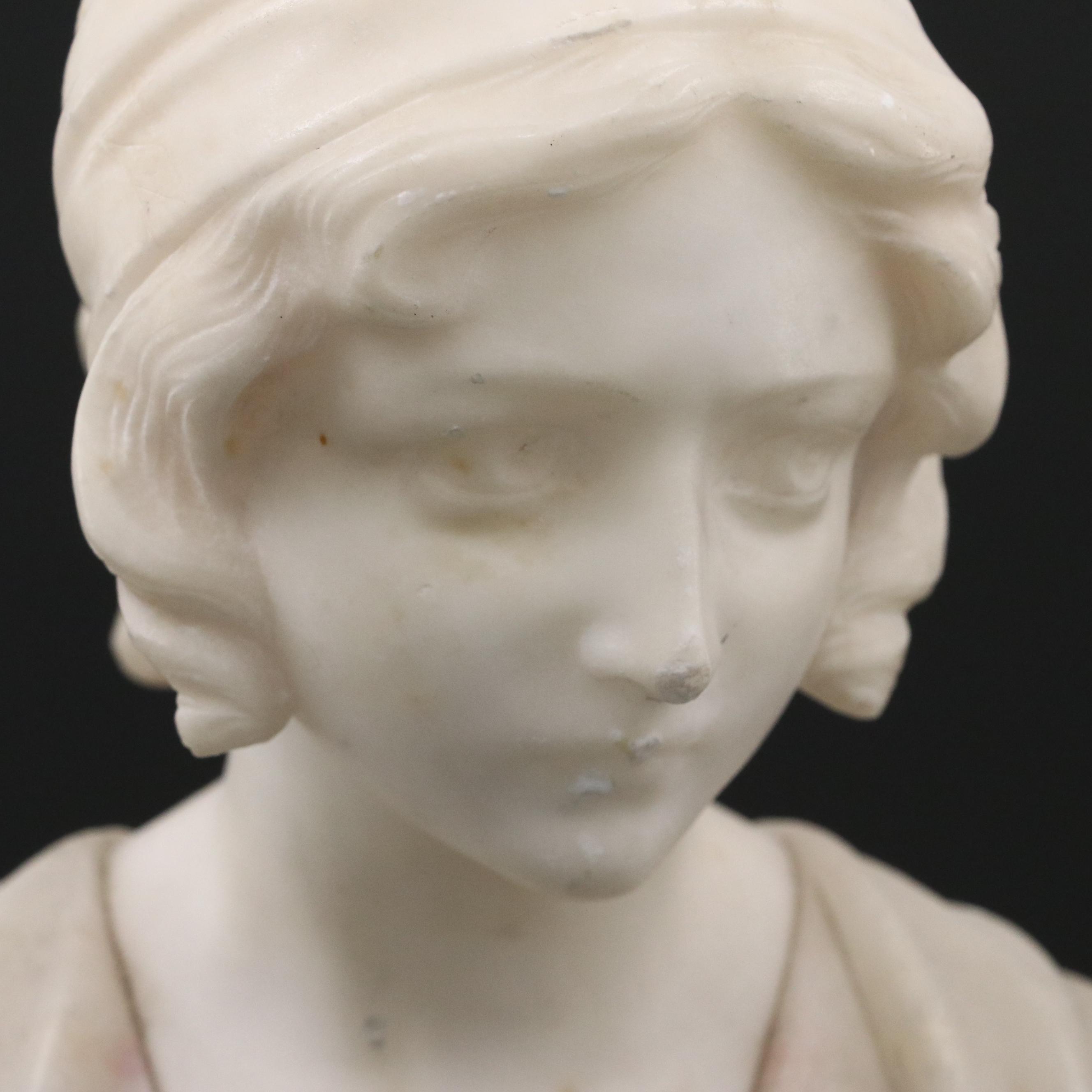 Classical Style Marble Bust of Woman