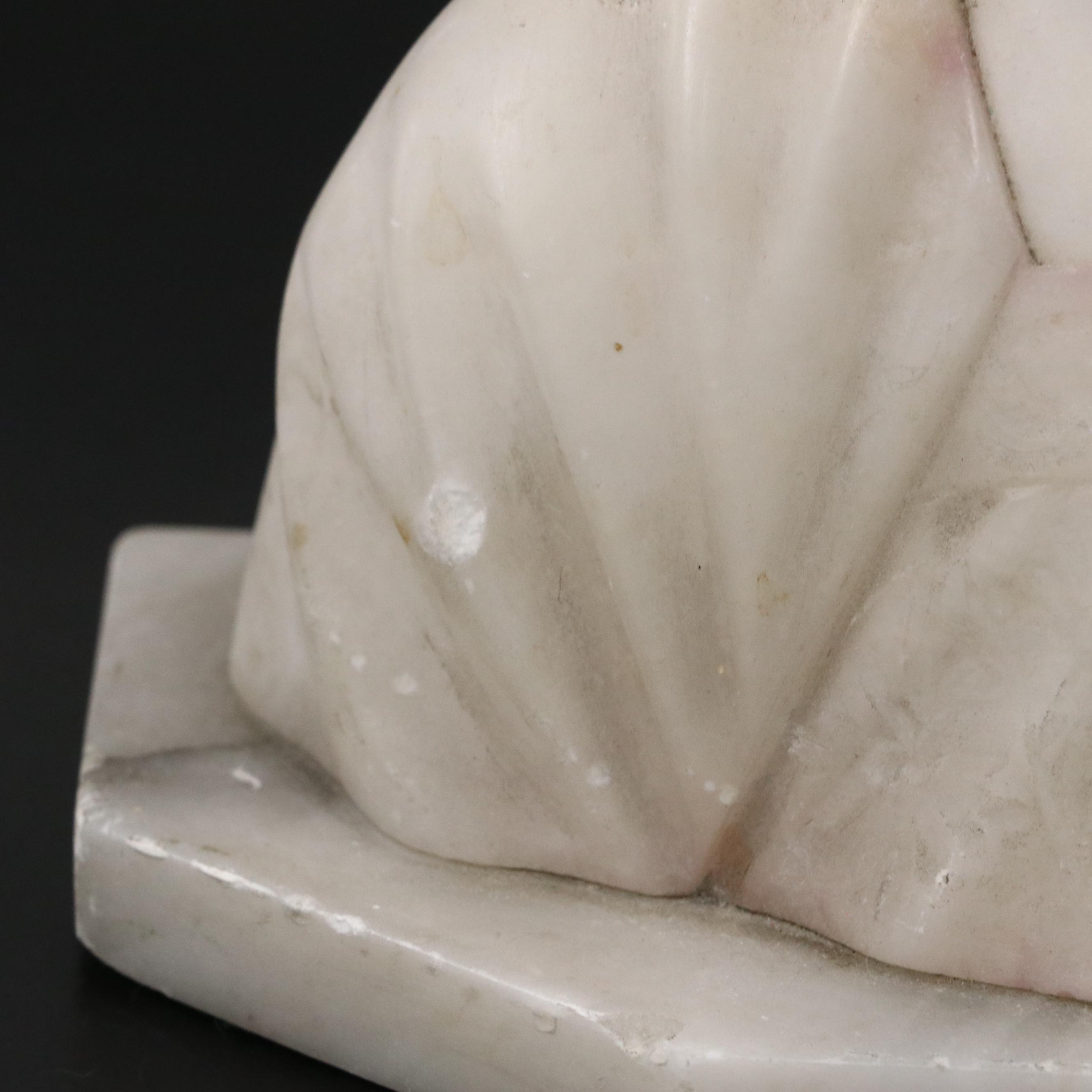 Classical Style Marble Bust of Woman