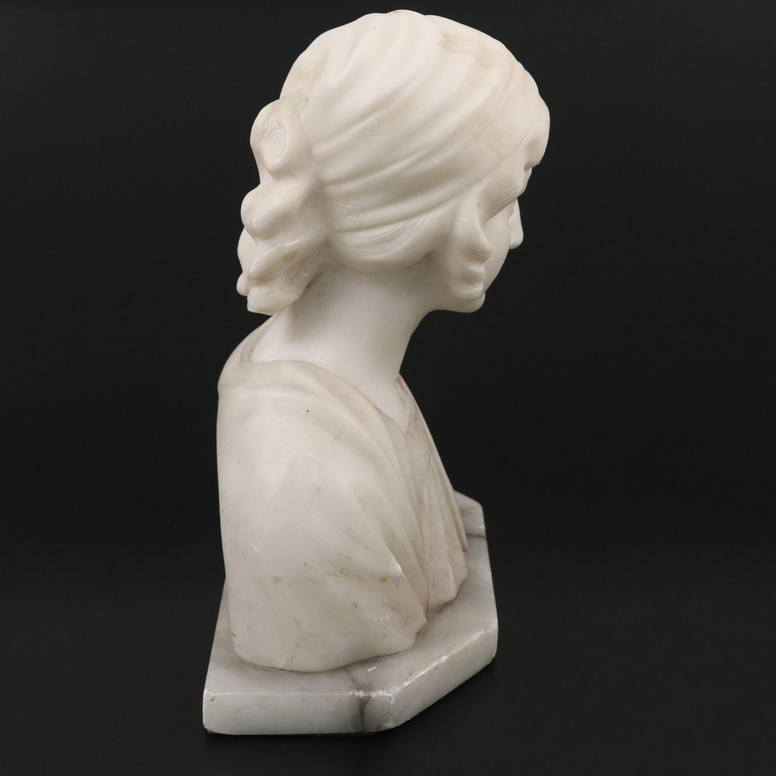 Classical Style Marble Bust of Woman