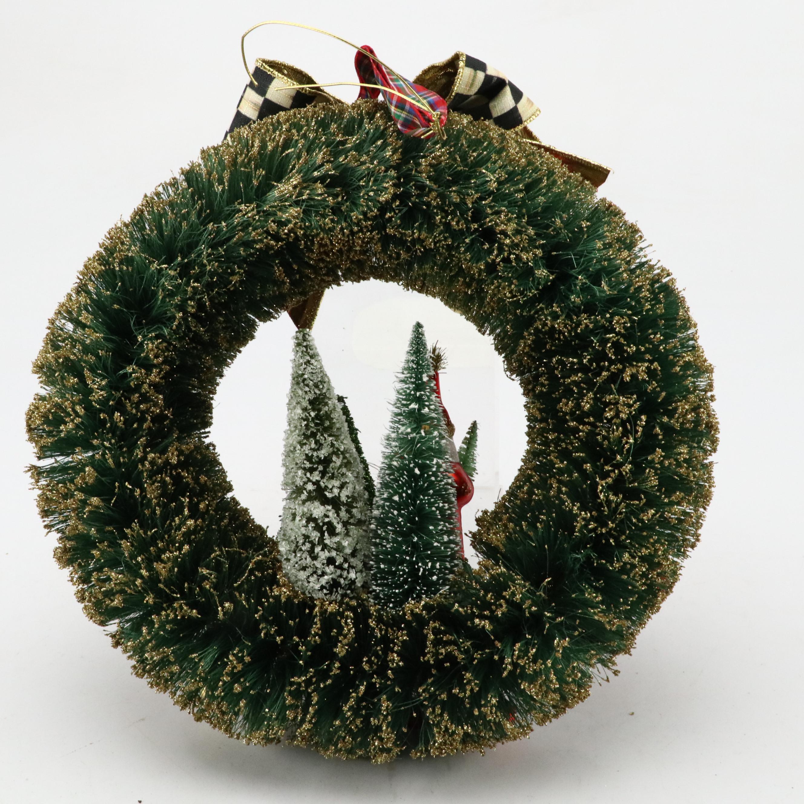 MacKenzie-Childs Attributed "Holiday Nostalgia" Christmas Wreath