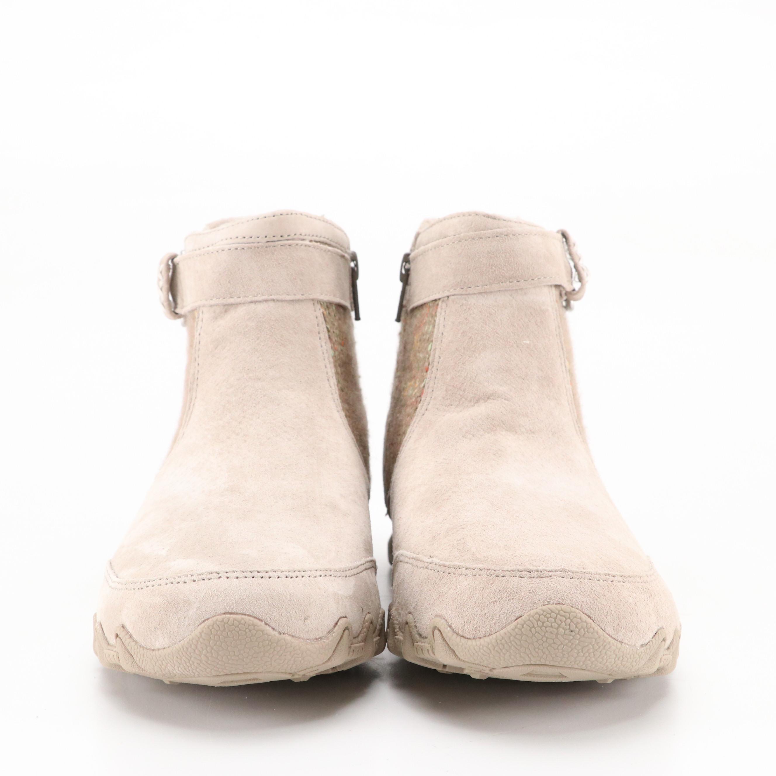 Earth Origins Strappy Sandals, Skechers Flats, Ankle Boots and Wedges in Boxes