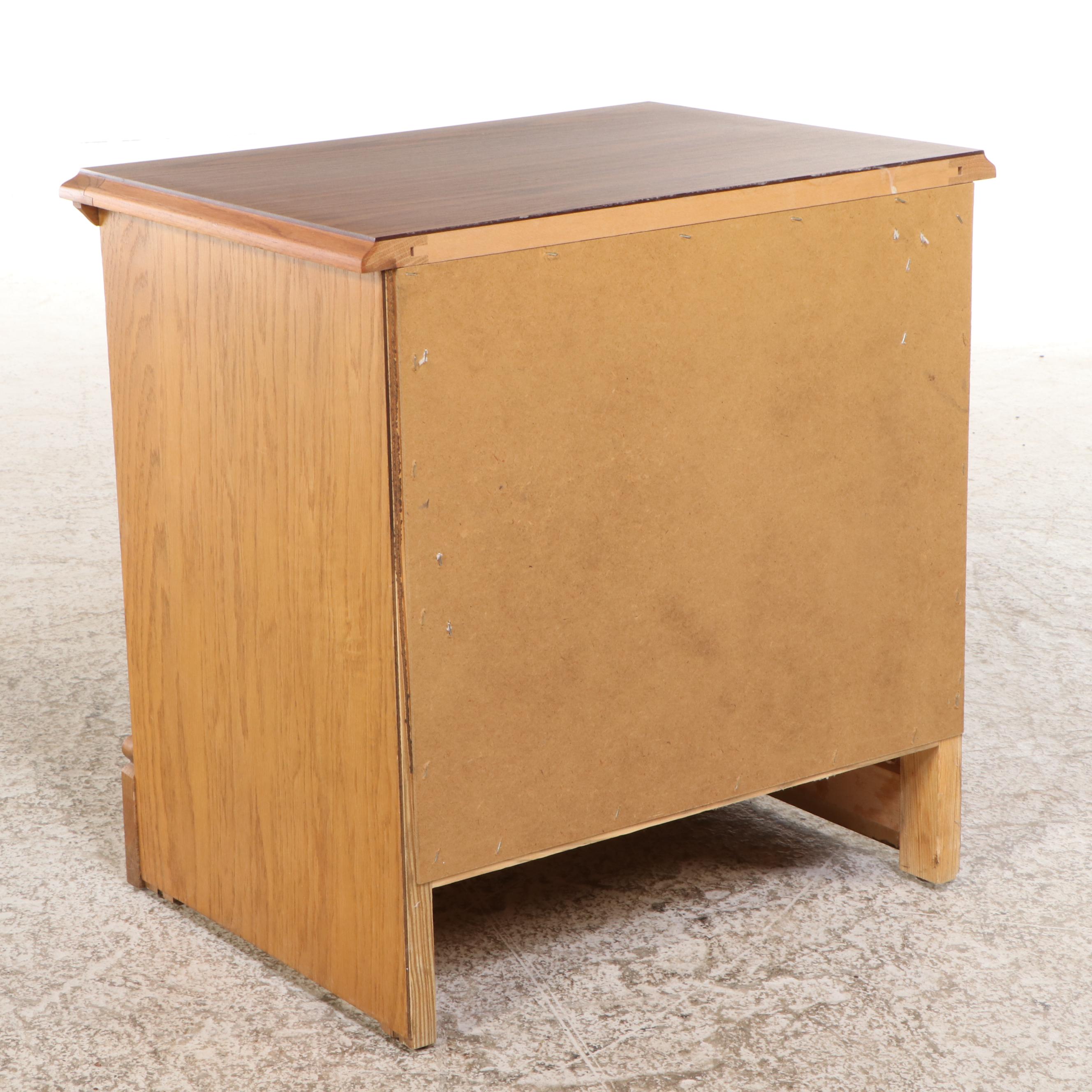 Carolina Furniture Inc. Federal Style Oak Two-Drawer Chest, Late 20th Century