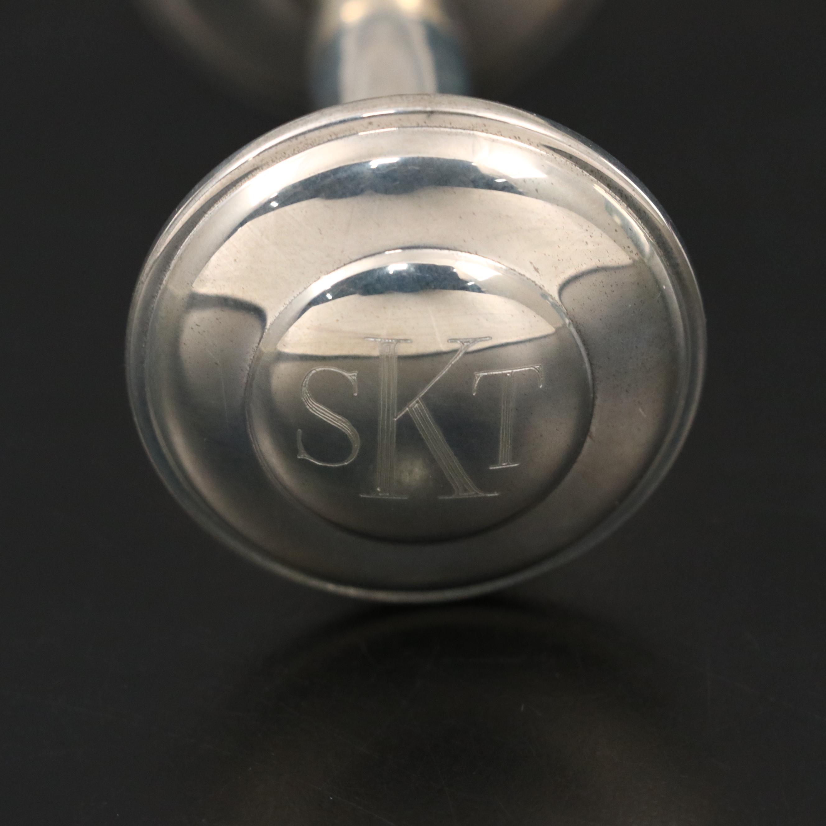 Empire Sterling Silver Baby Rattle