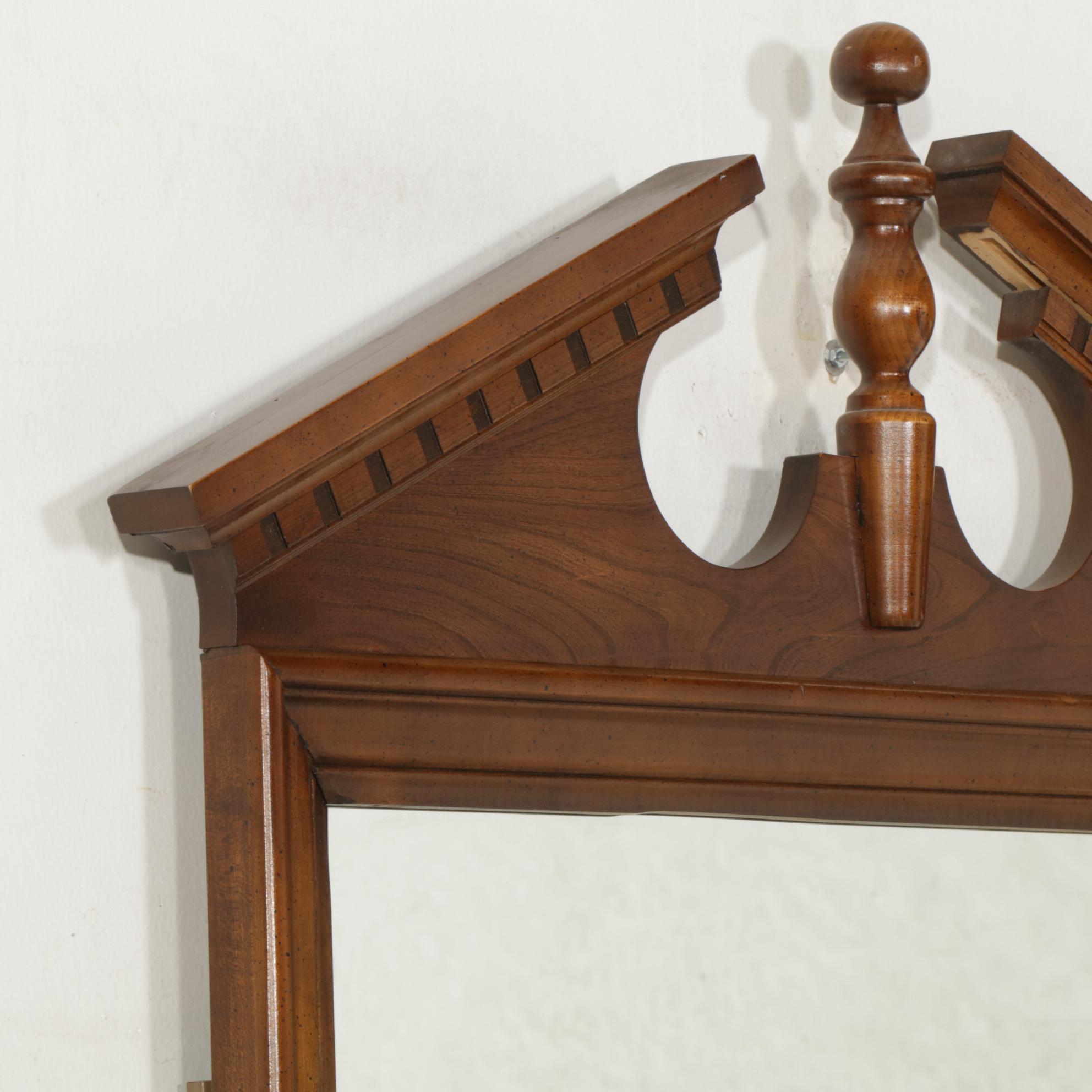 Vaughn Furniture Federal Style Cherry Dresser and Mirror