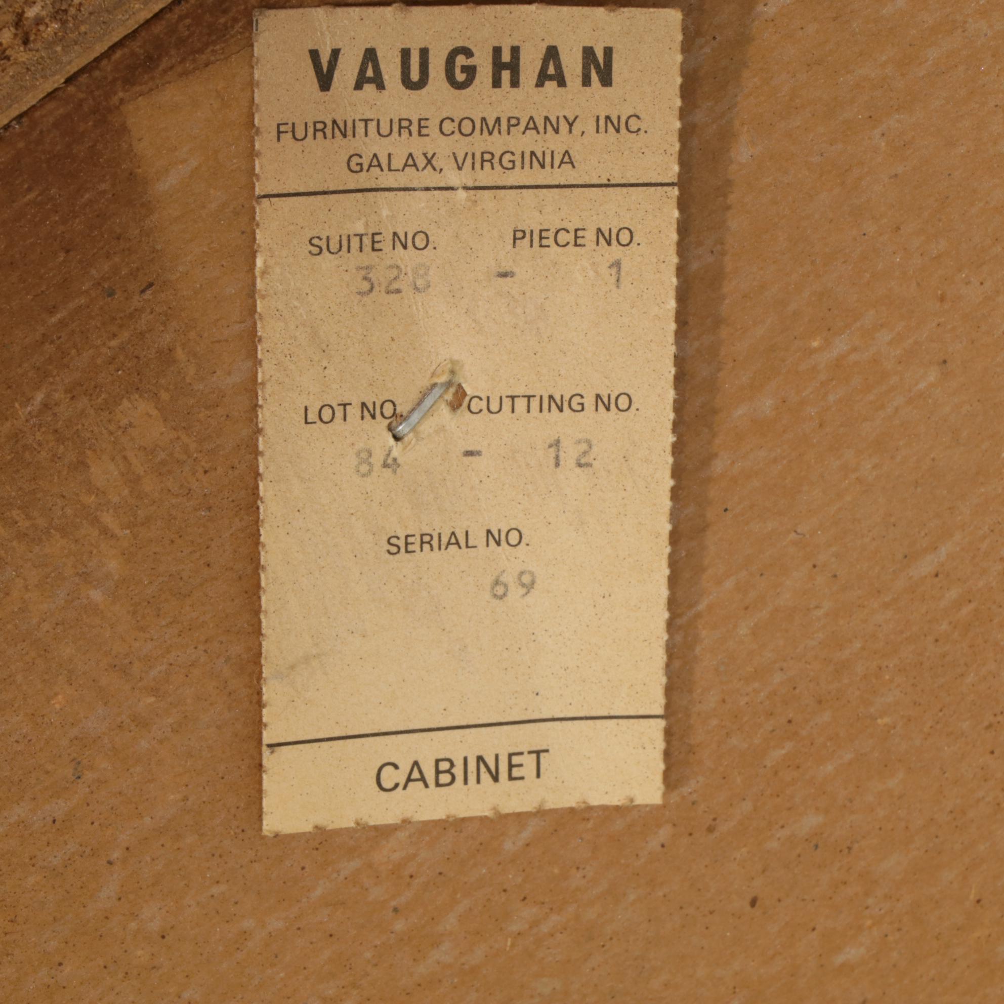 Vaughn Furniture Federal Style Cherry Dresser and Mirror