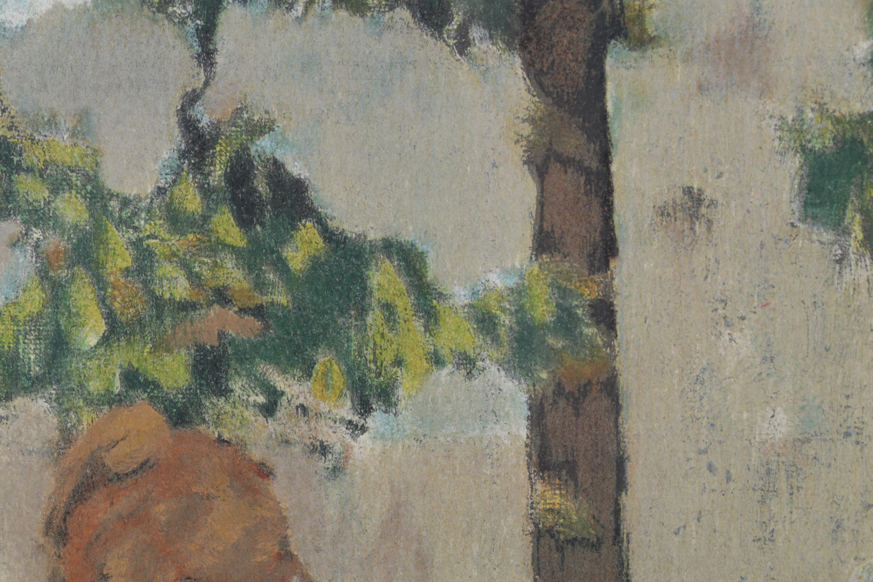 Lithograph After Ker-Xavier Roussel "Femme au Peignoir Bleu Moucheté" 1966