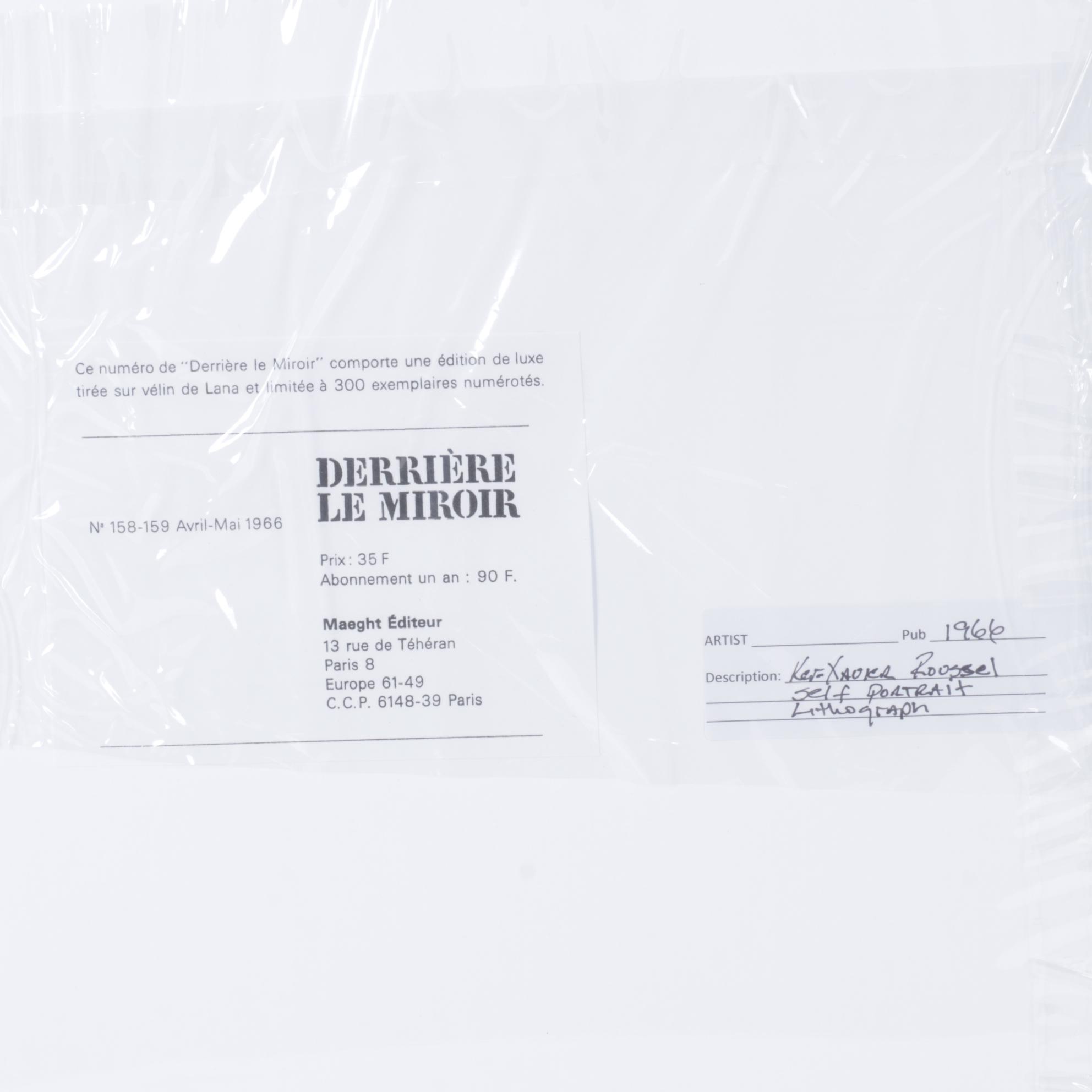 Lithograph After Ker-Xavier Roussel "Femme au Peignoir Bleu Moucheté" 1966