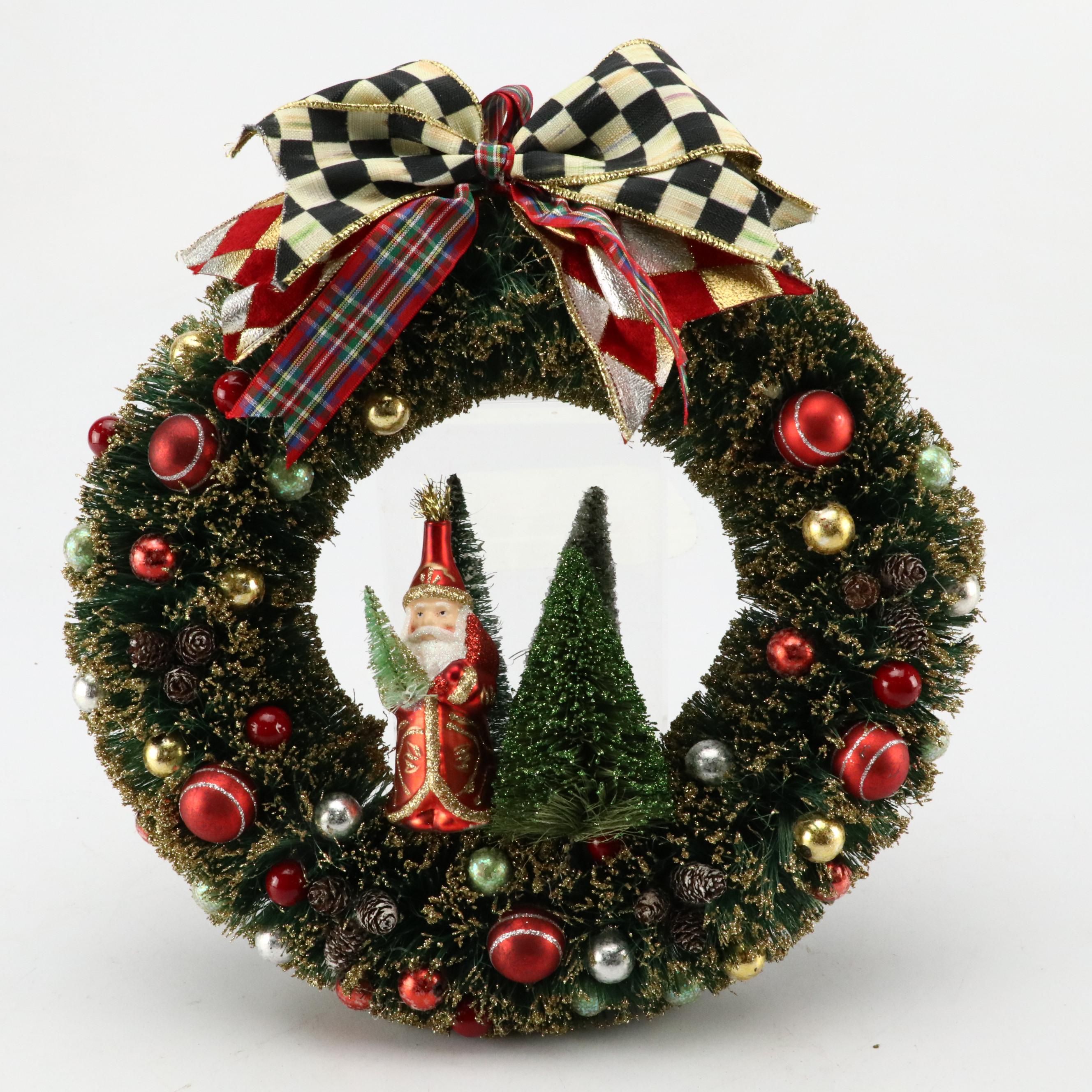 MacKenzie-Childs Attributed "Holiday Nostalgia" Christmas Wreath