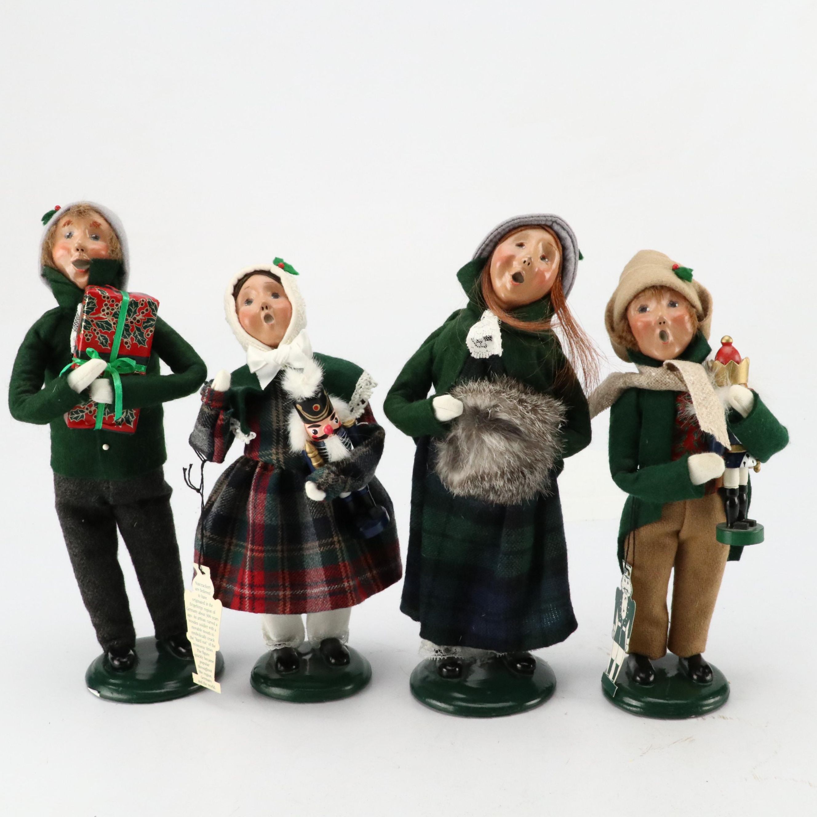 Byers' Choice Carolers and Children with Nutcrackers