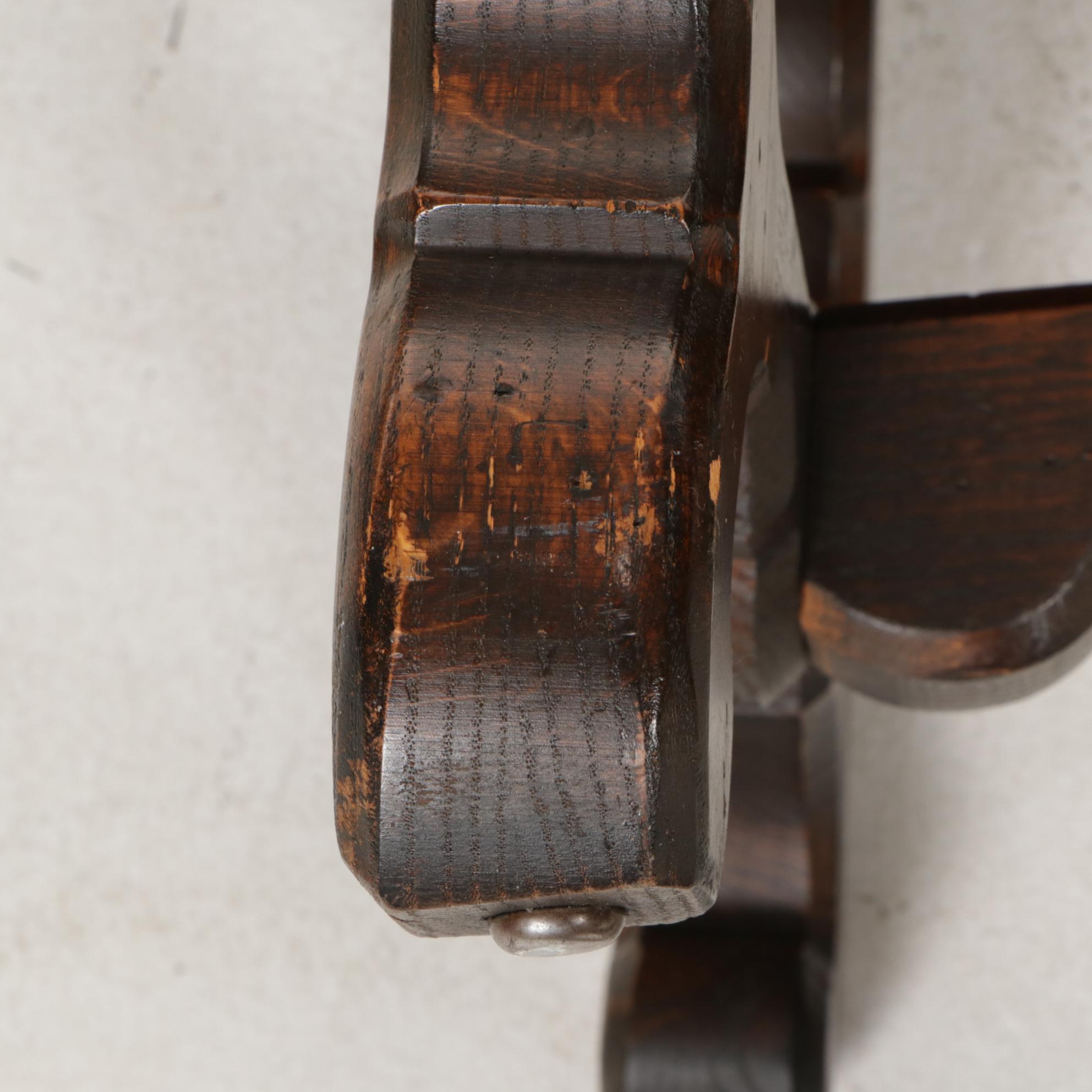 Oak Spanish Baroque Style Coffee Table