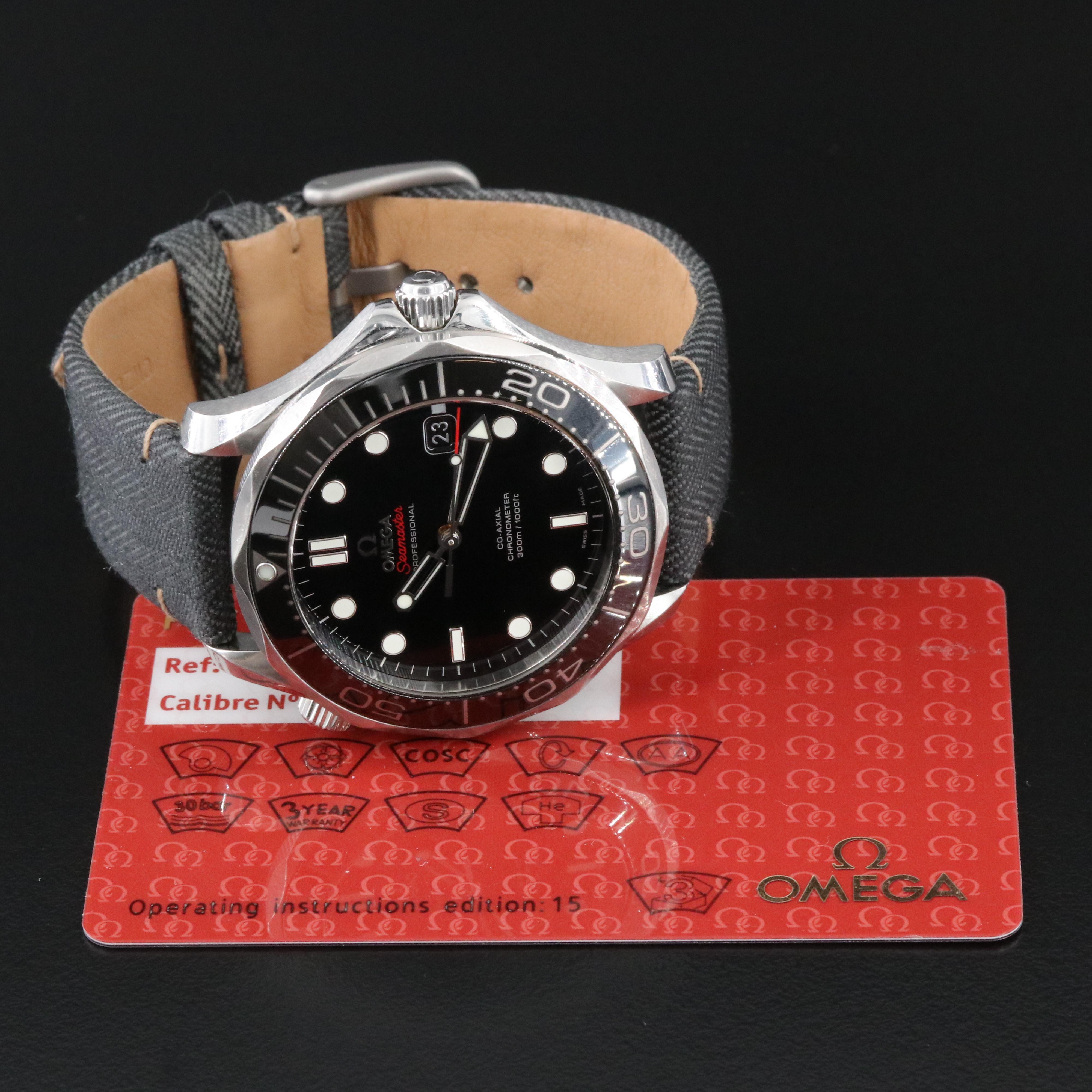 Omega Seamaster Diver 300m Black 41mm Steel Automatic Watch 212.30.41.20.01.003