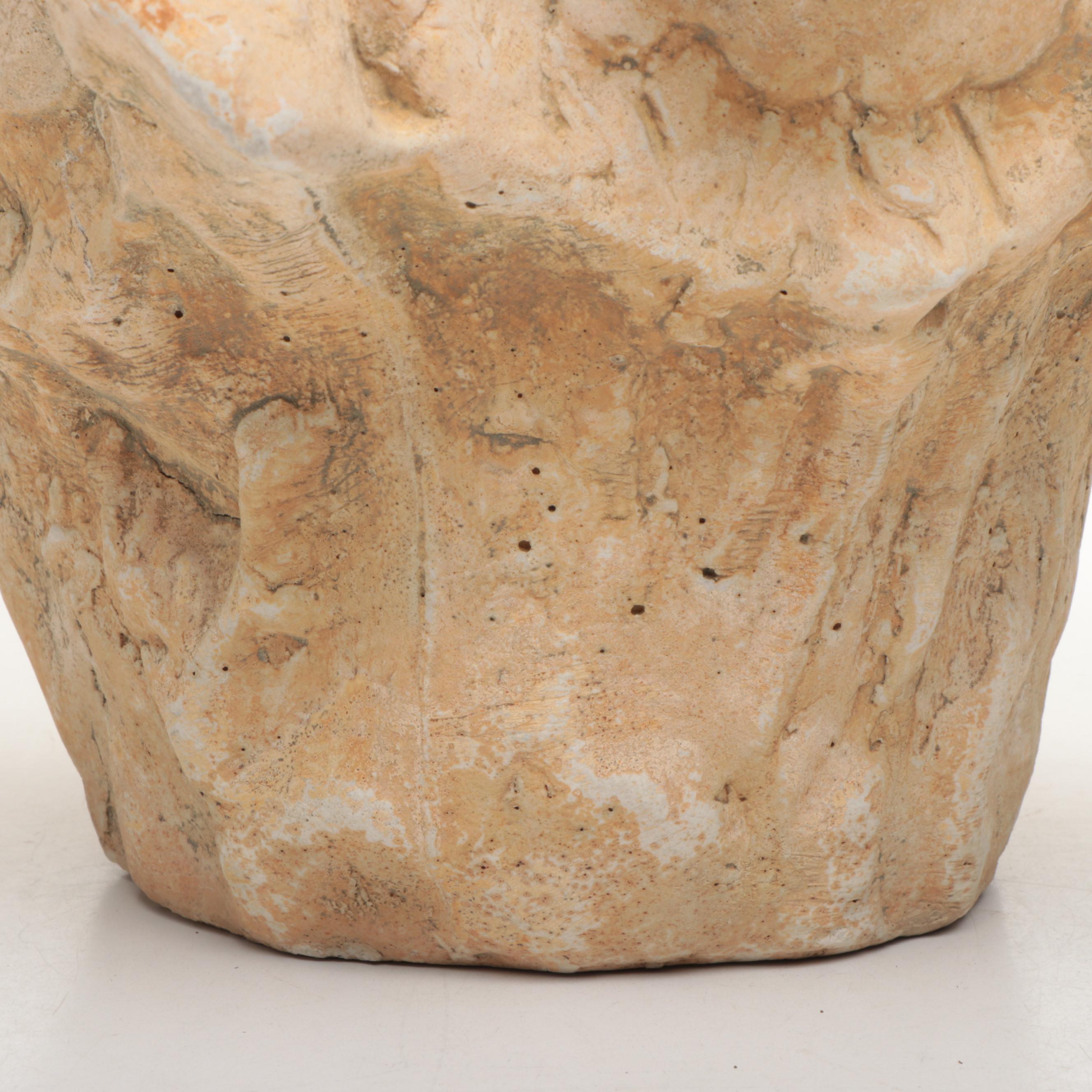 Monkey Form Resin Bookends with Ceramic Vase