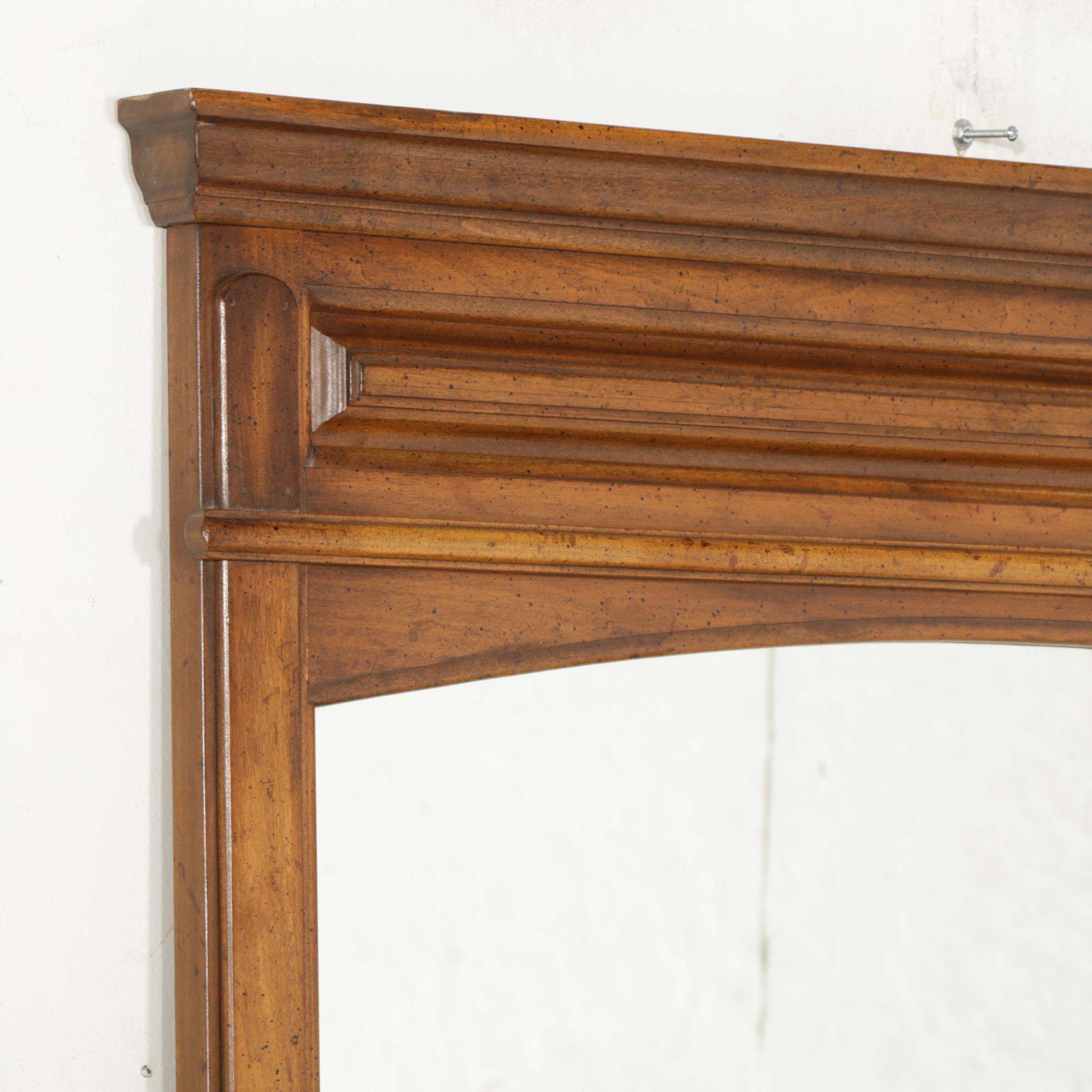 Wood Dresser and Mirror, Late 20th Century