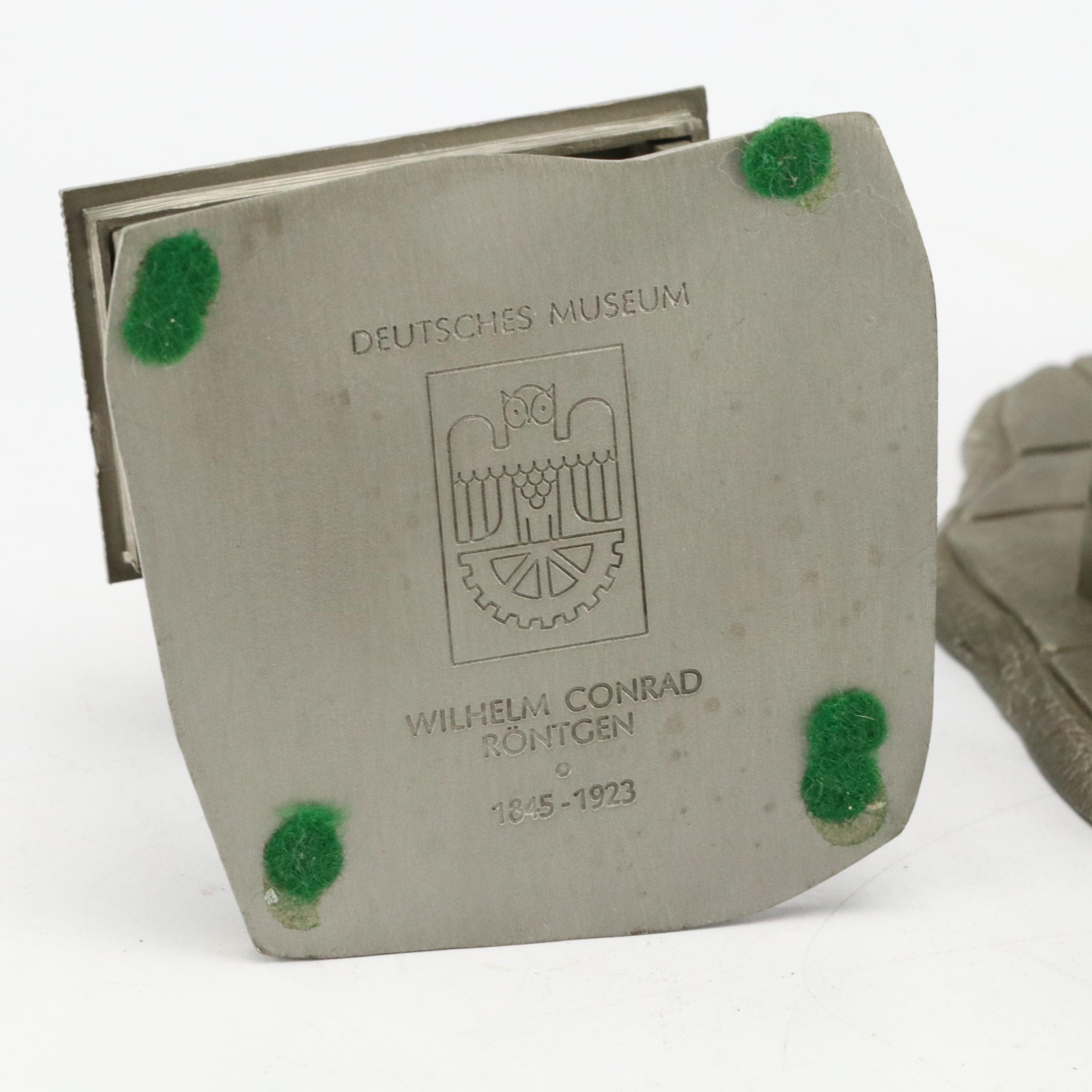 Deutsches Museum Metal "James Watt", "Wilhelm Conrad Röntgen" and More Figures