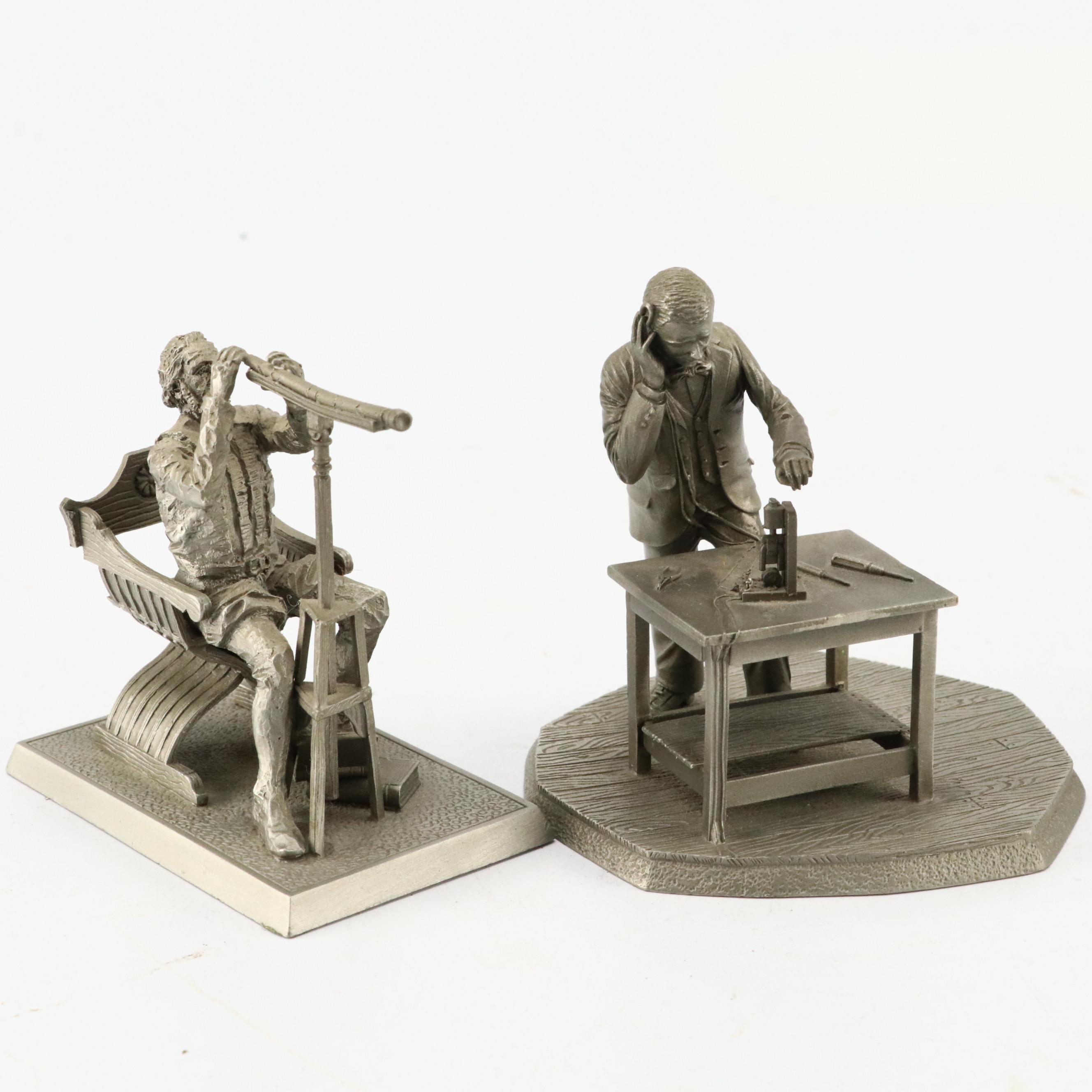 Deutsches Museum Metal "James Watt", "Wilhelm Conrad Röntgen" and More Figures