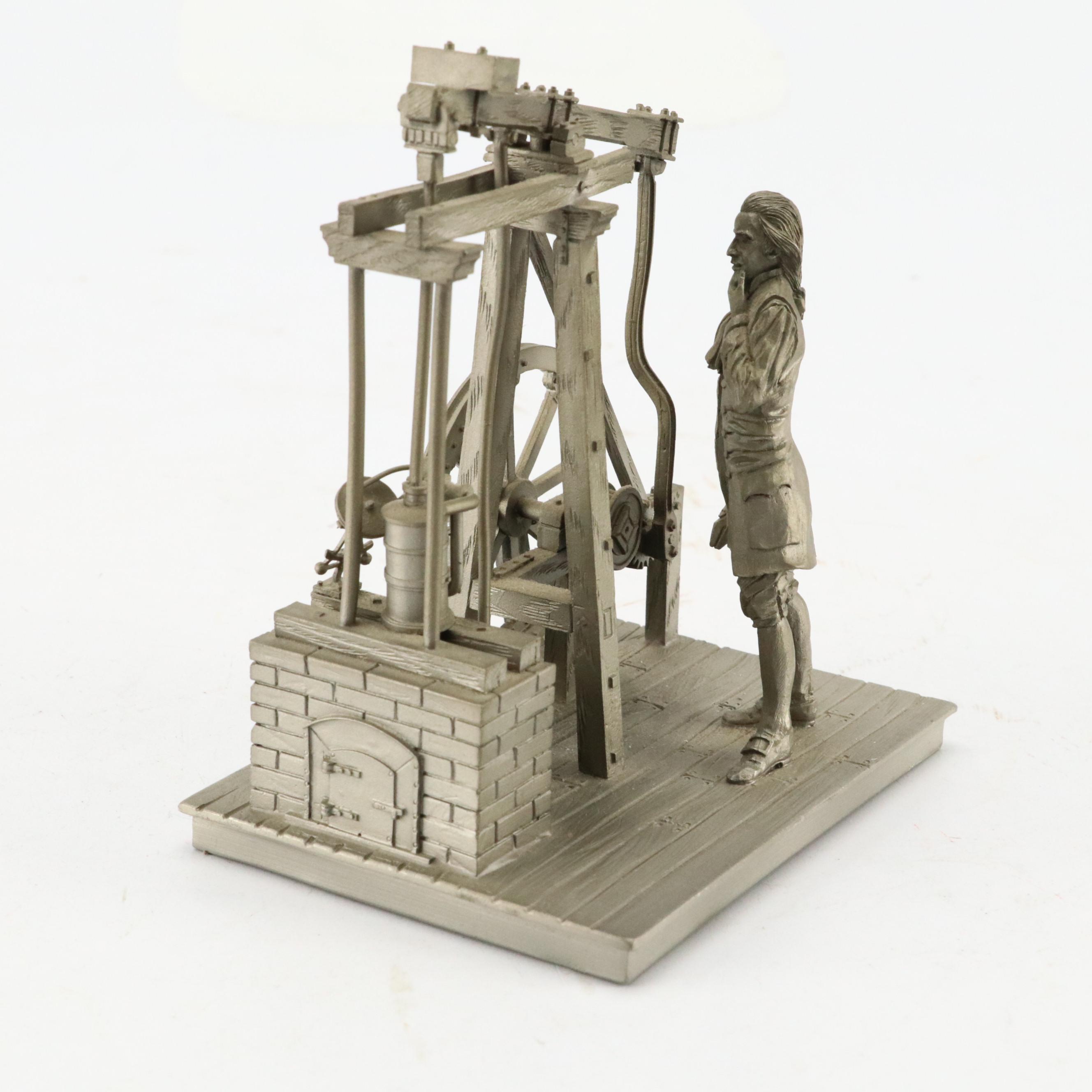 Deutsches Museum Metal "James Watt", "Wilhelm Conrad Röntgen" and More Figures