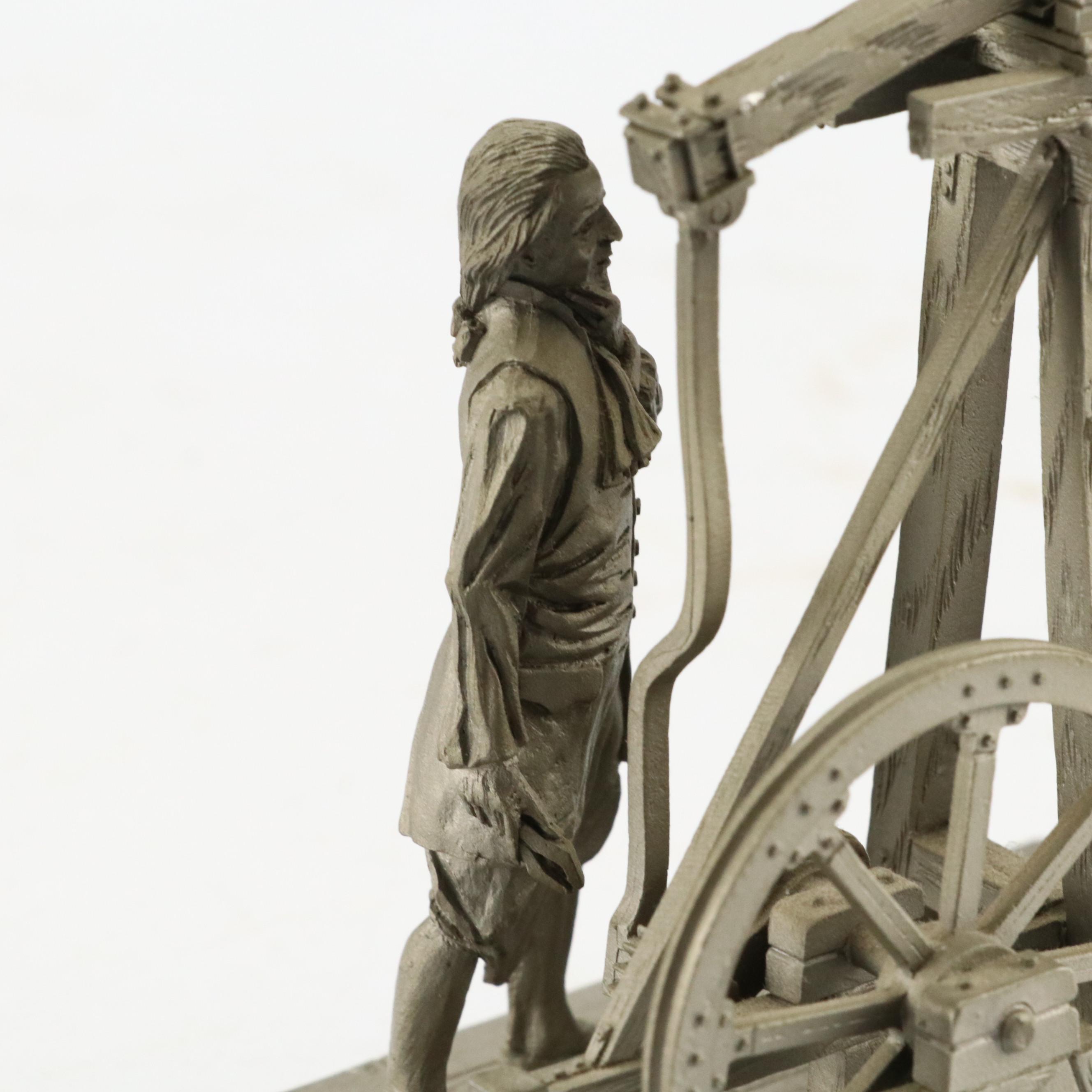 Deutsches Museum Metal "James Watt", "Wilhelm Conrad Röntgen" and More Figures