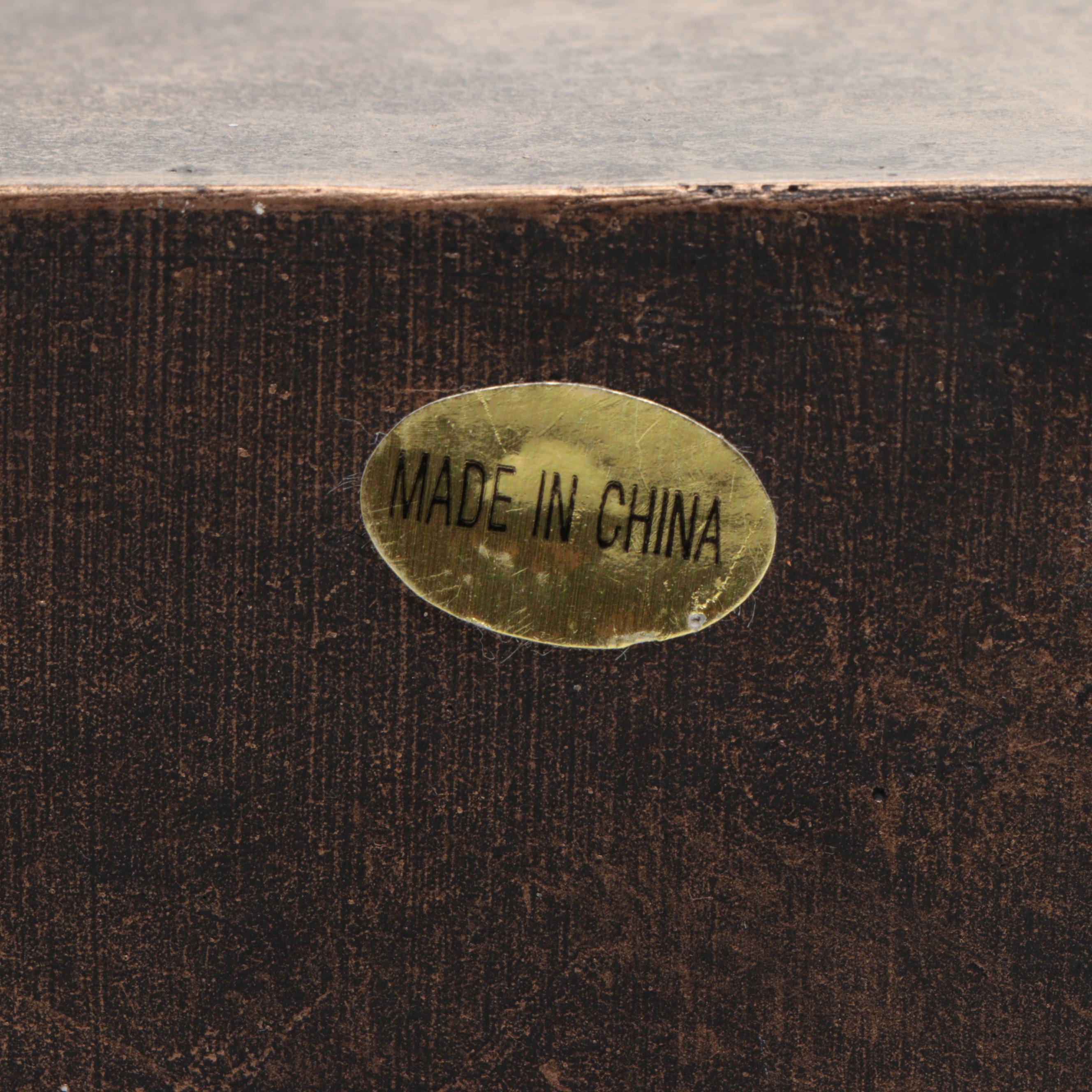 Monkey Form Resin Bookends with Ceramic Vase