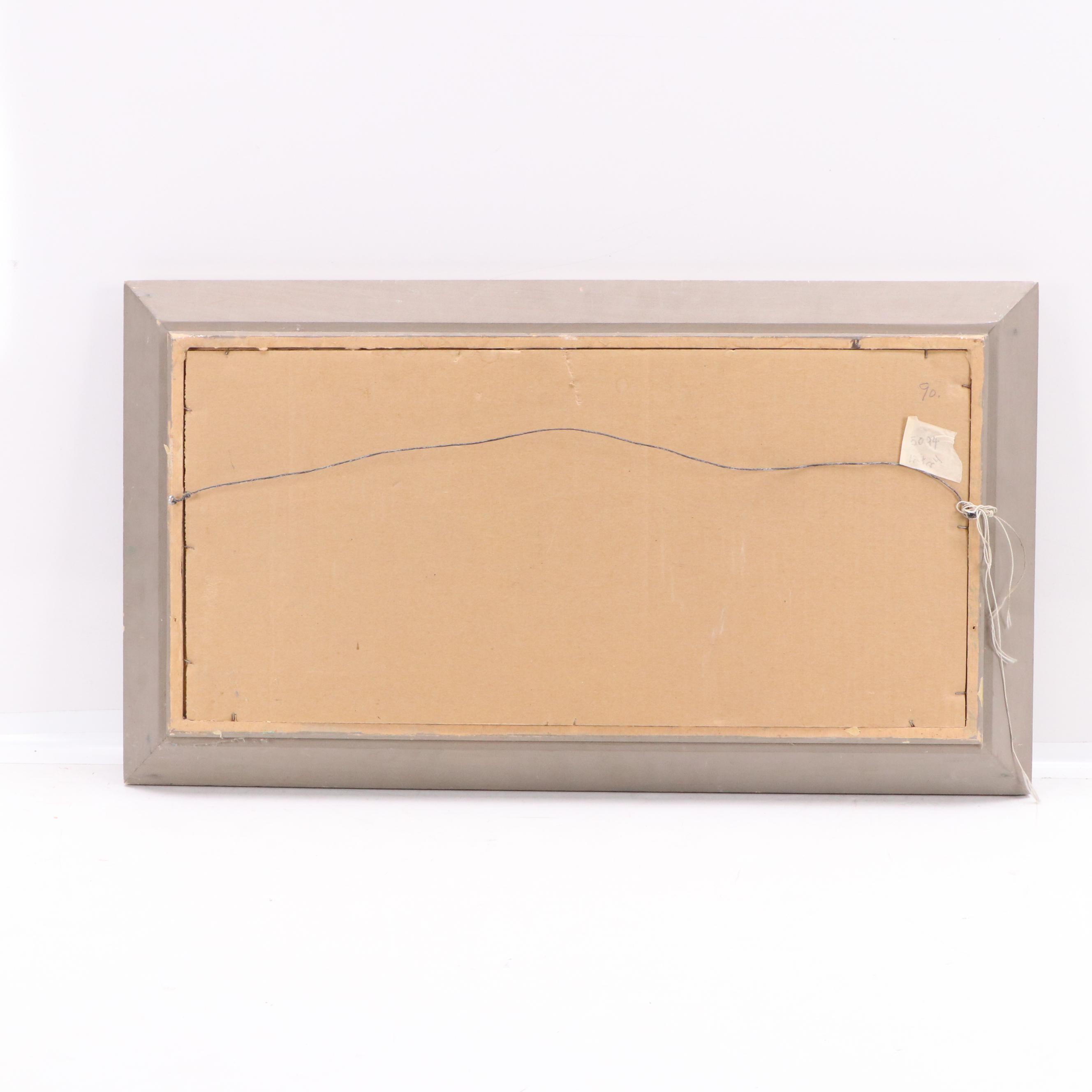 Eunice Katz Abstract Figurative Oil Painting, Mid to Late 20th Century