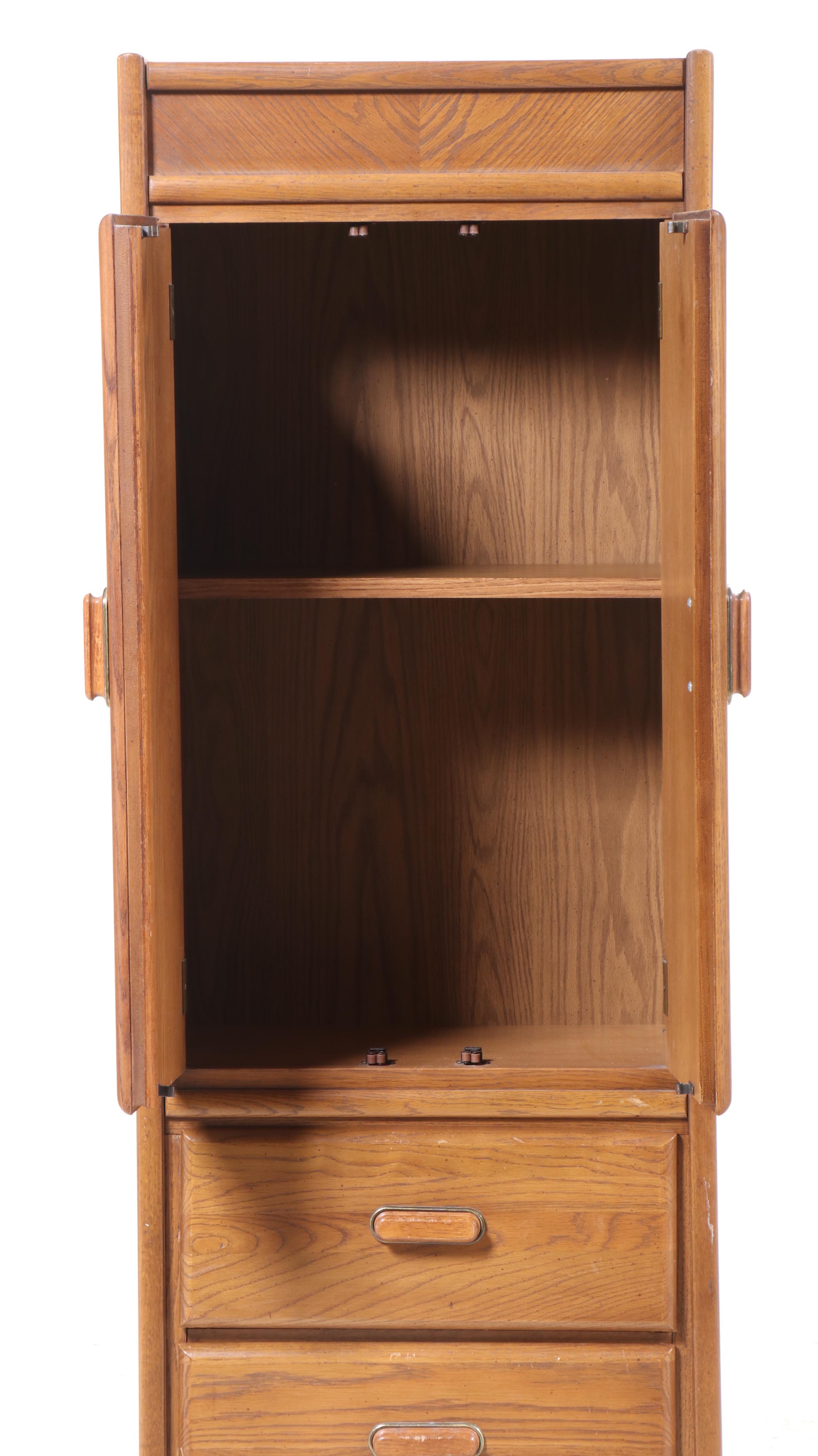 Modernist Oak Wardrobe, Late 20th Century