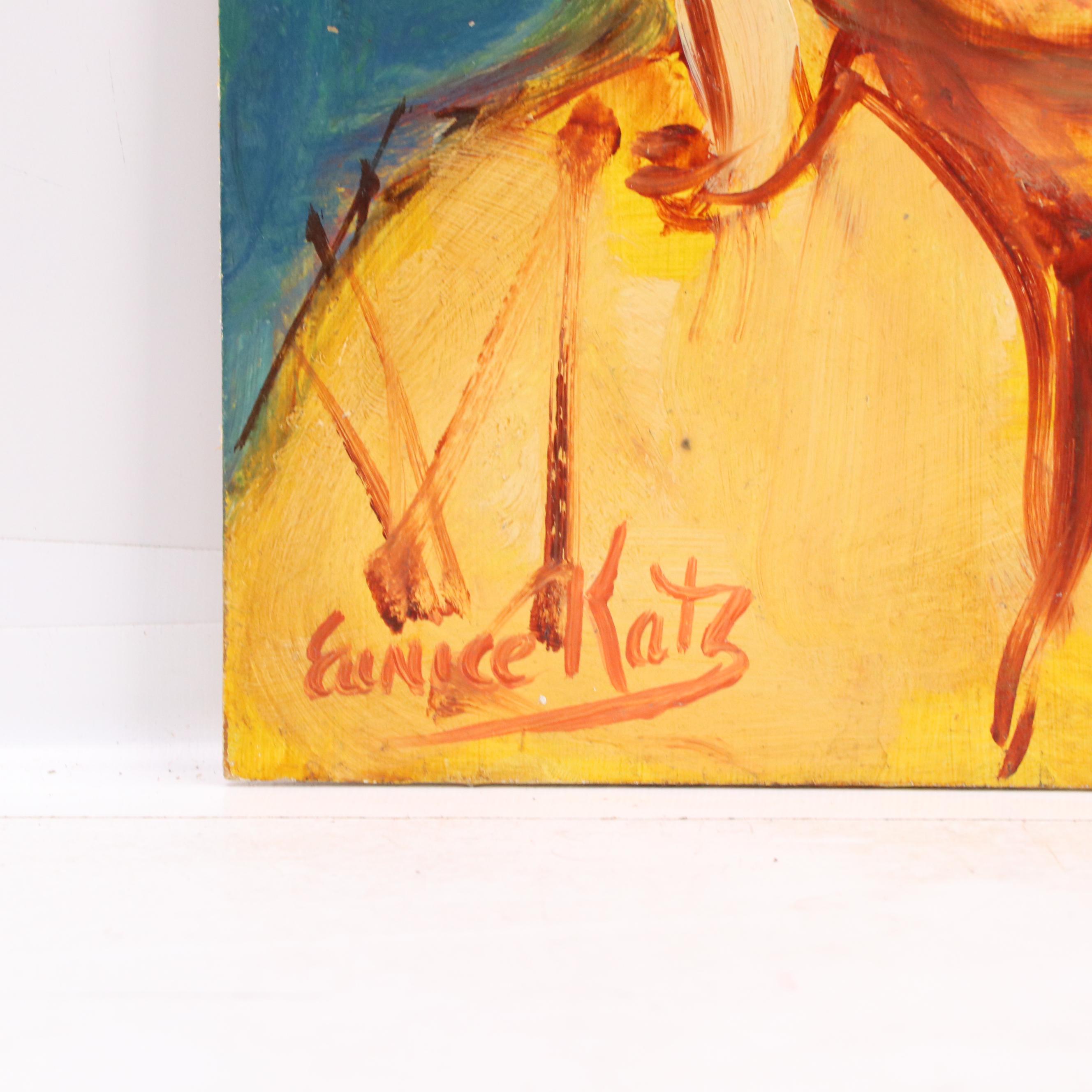 Eunice Katz Portrait Oil Painting, Mid to Late 20th Century