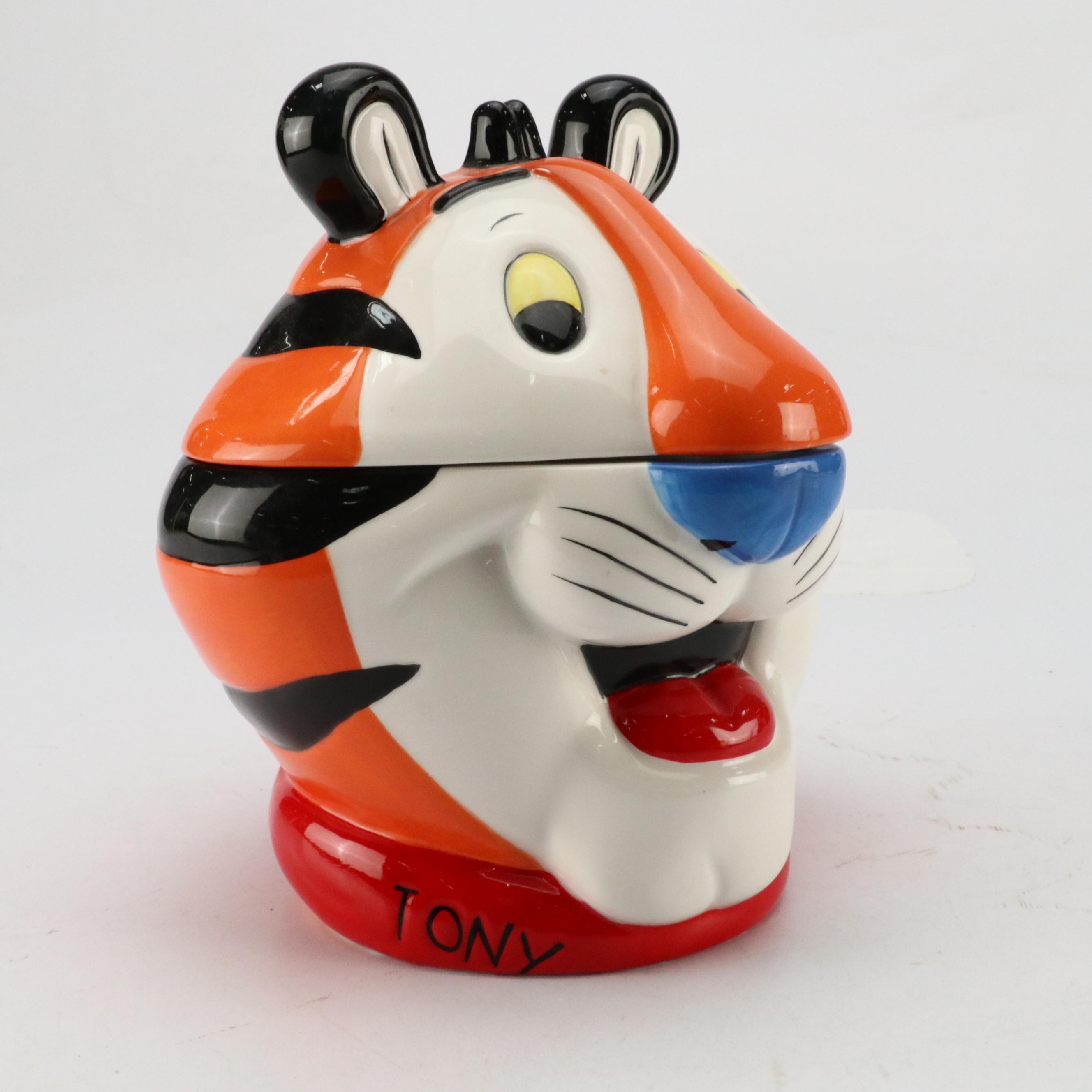 Kellogg Company Ceramic Tony Tiger Cookie Jar, 2002