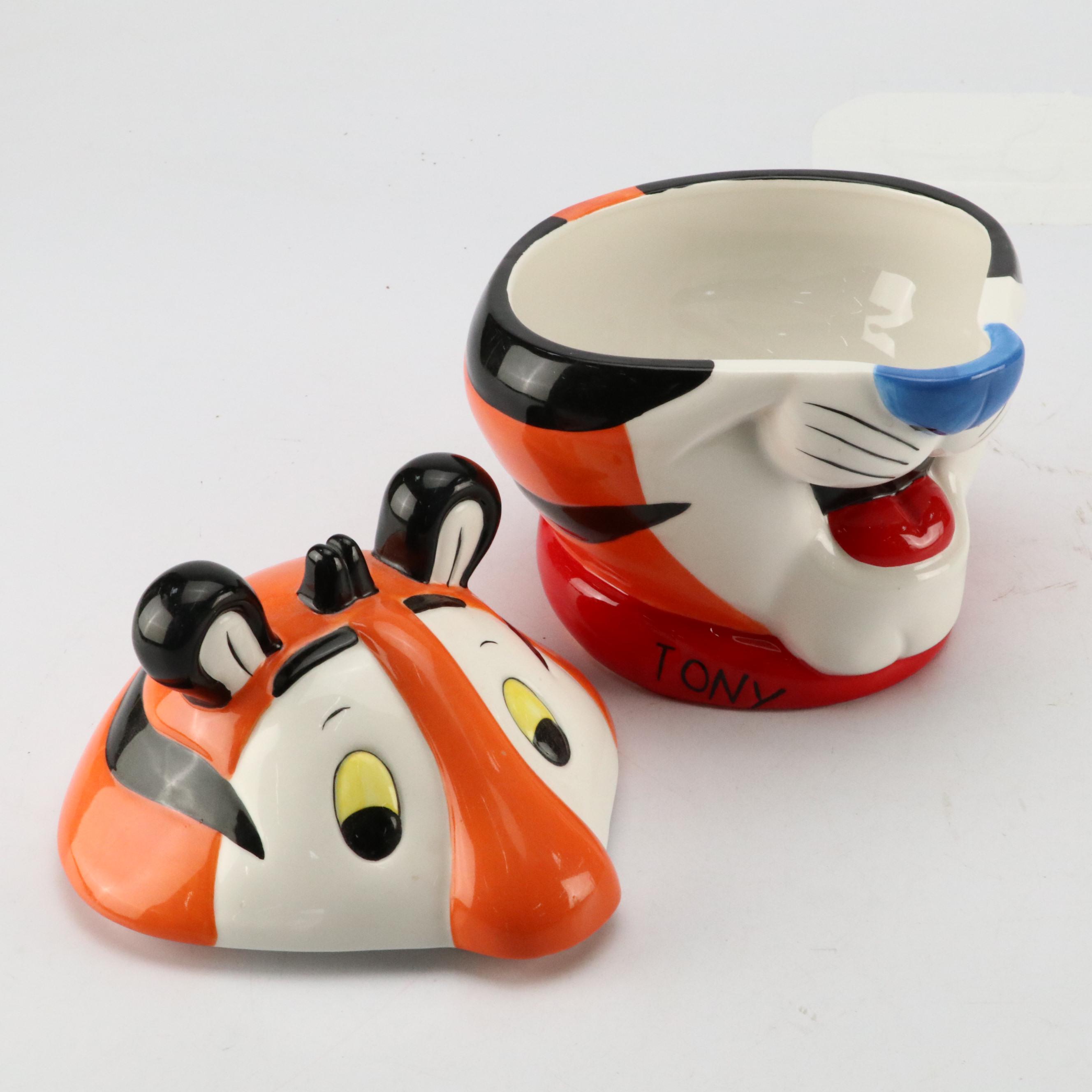 Kellogg Company Ceramic Tony Tiger Cookie Jar, 2002