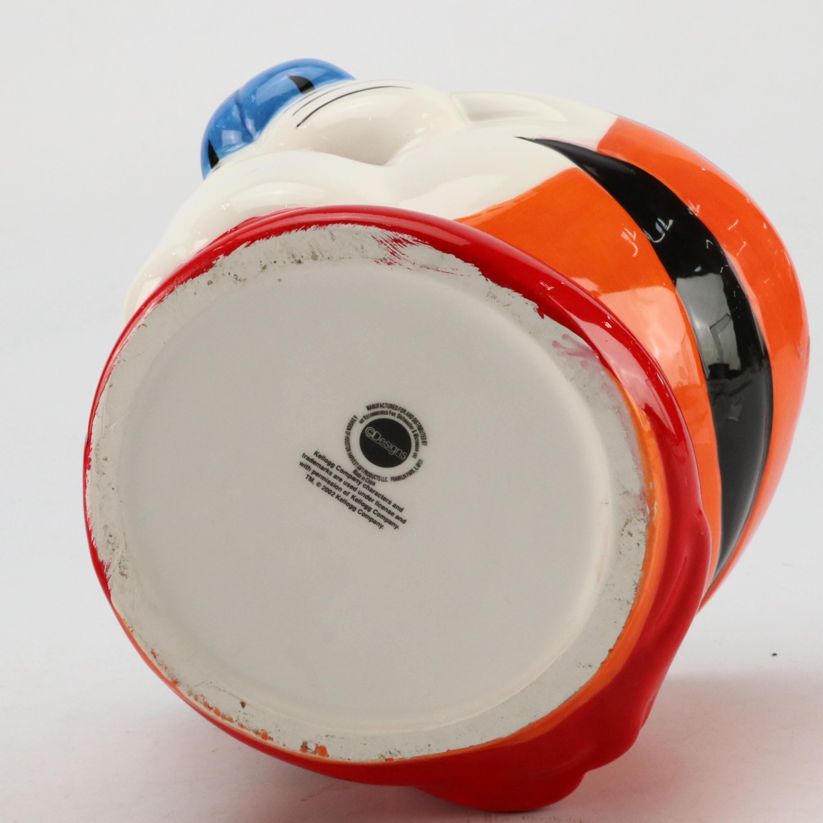 Kellogg Company Ceramic Tony Tiger Cookie Jar, 2002