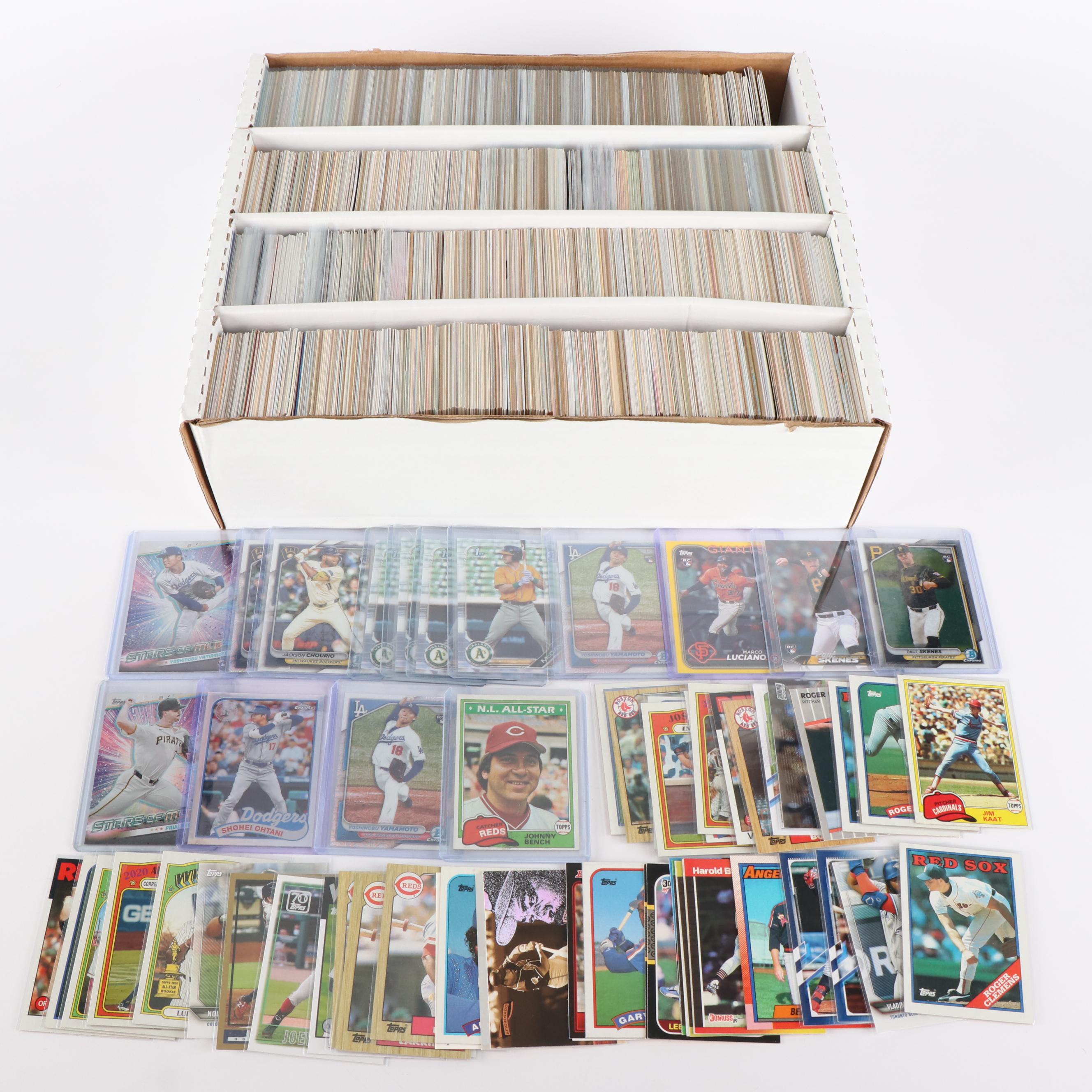 Large Baseball Card Collection, 1980s to 2020s
