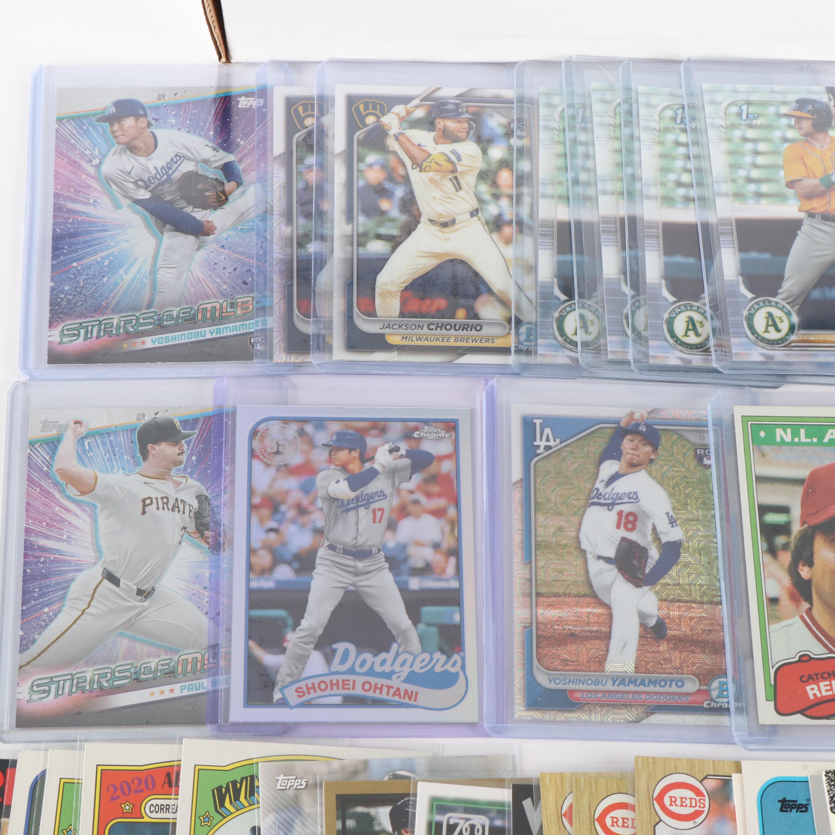 Large Baseball Card Collection, 1980s to 2020s