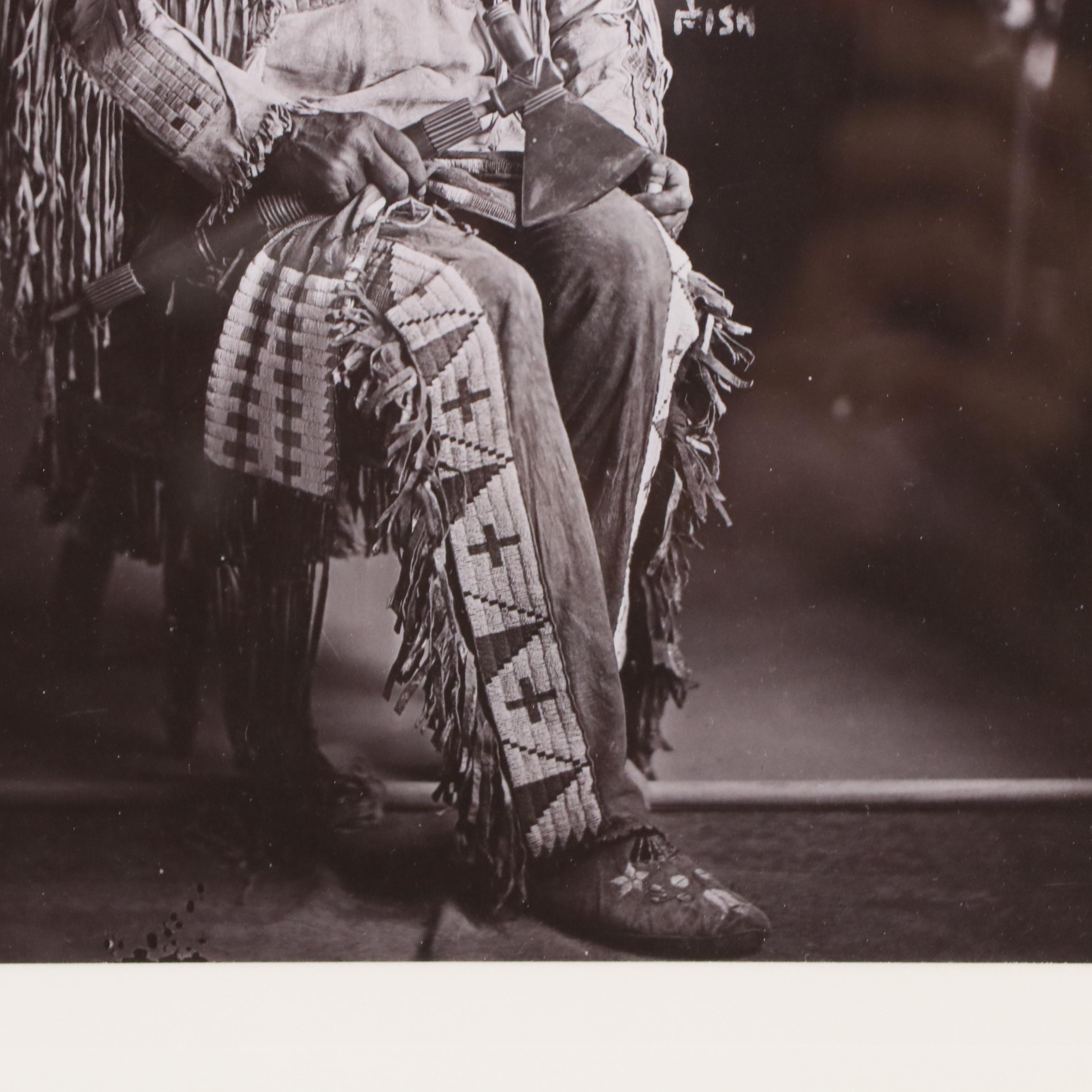 Frank Bennett Fiske Posthumous Photograph of Native American "Chief Red Fish"