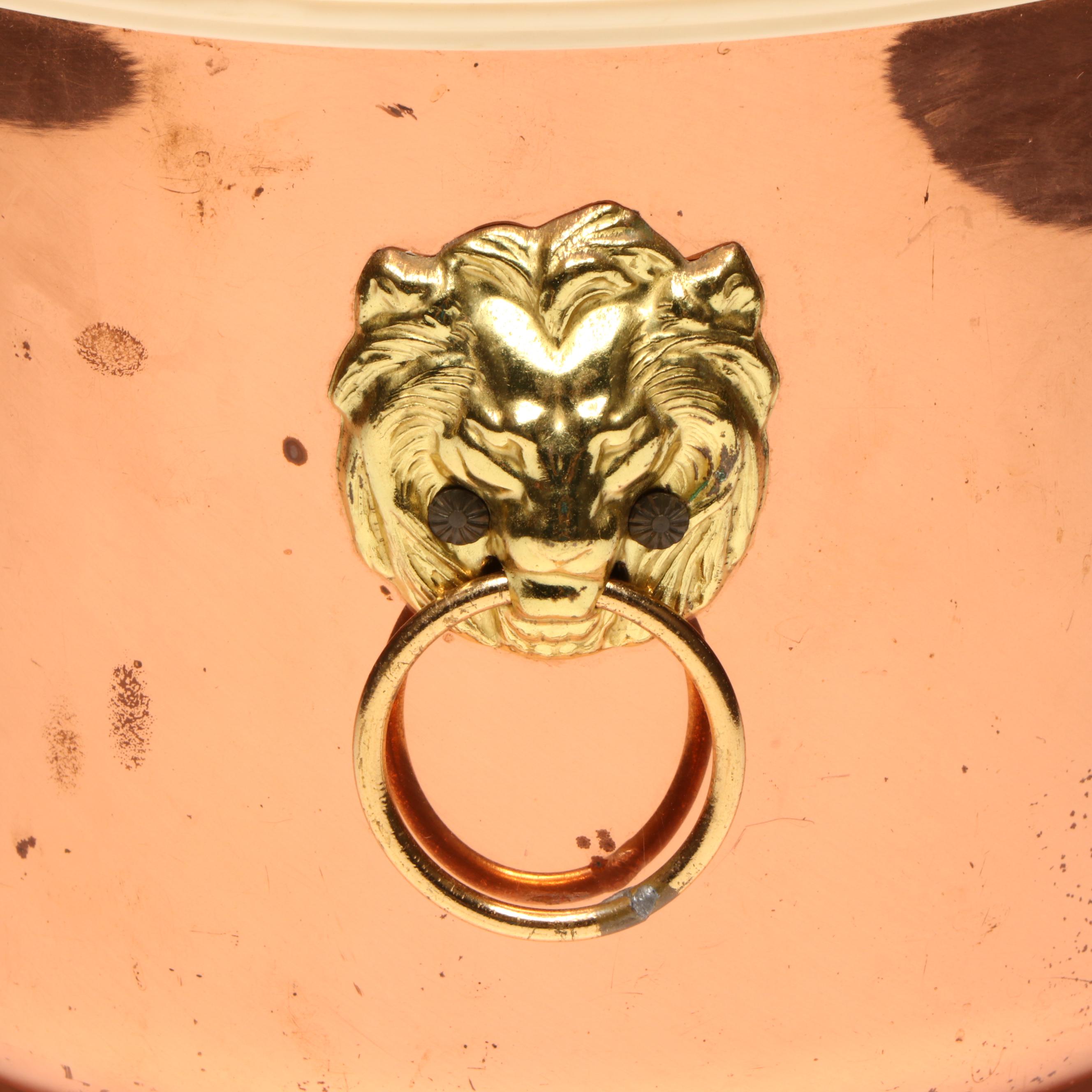 Coppercraft Guild Long Handled Coffee Pot with Other Tableware and Decor