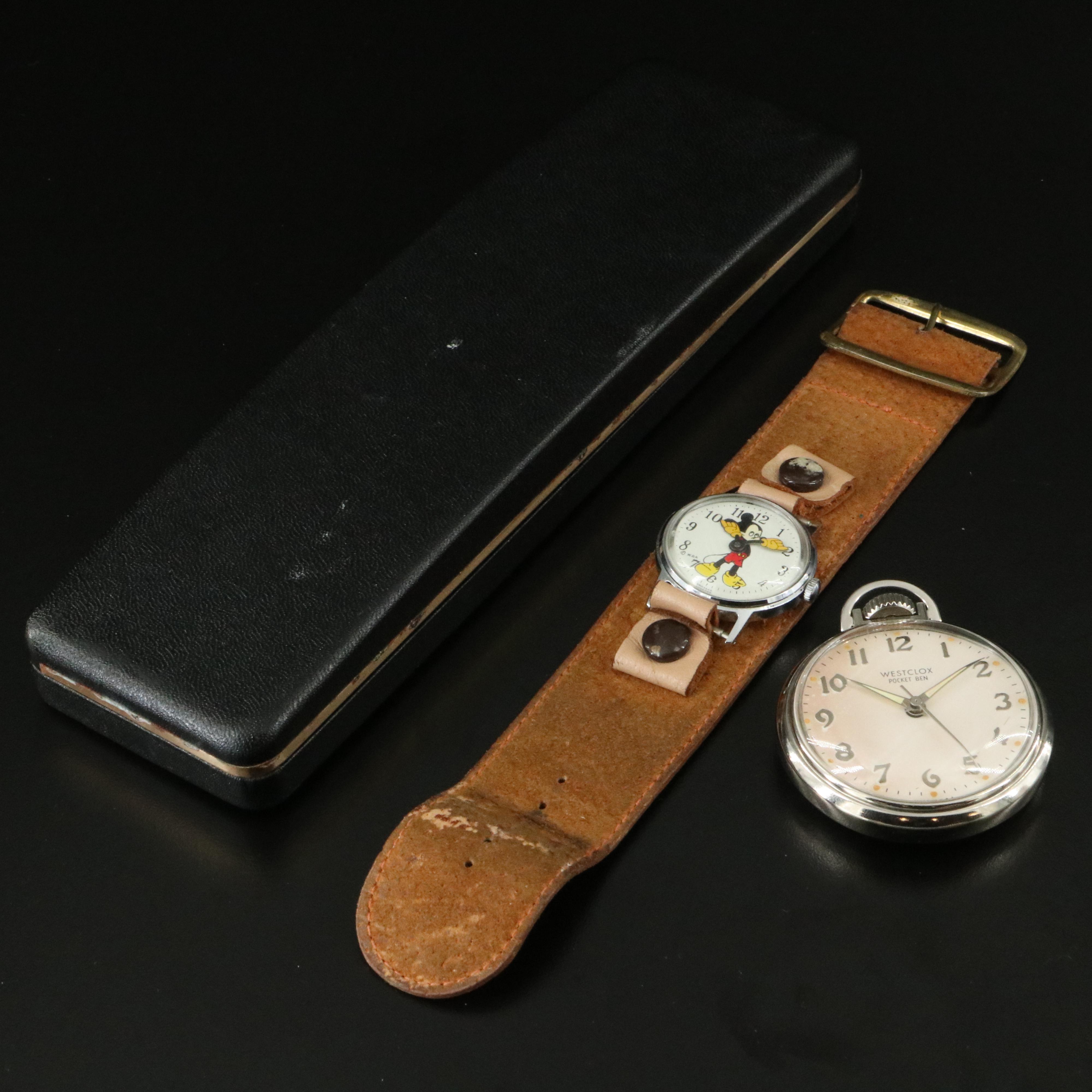 Westclox Pocket Ben and Mickey Mouse Watch