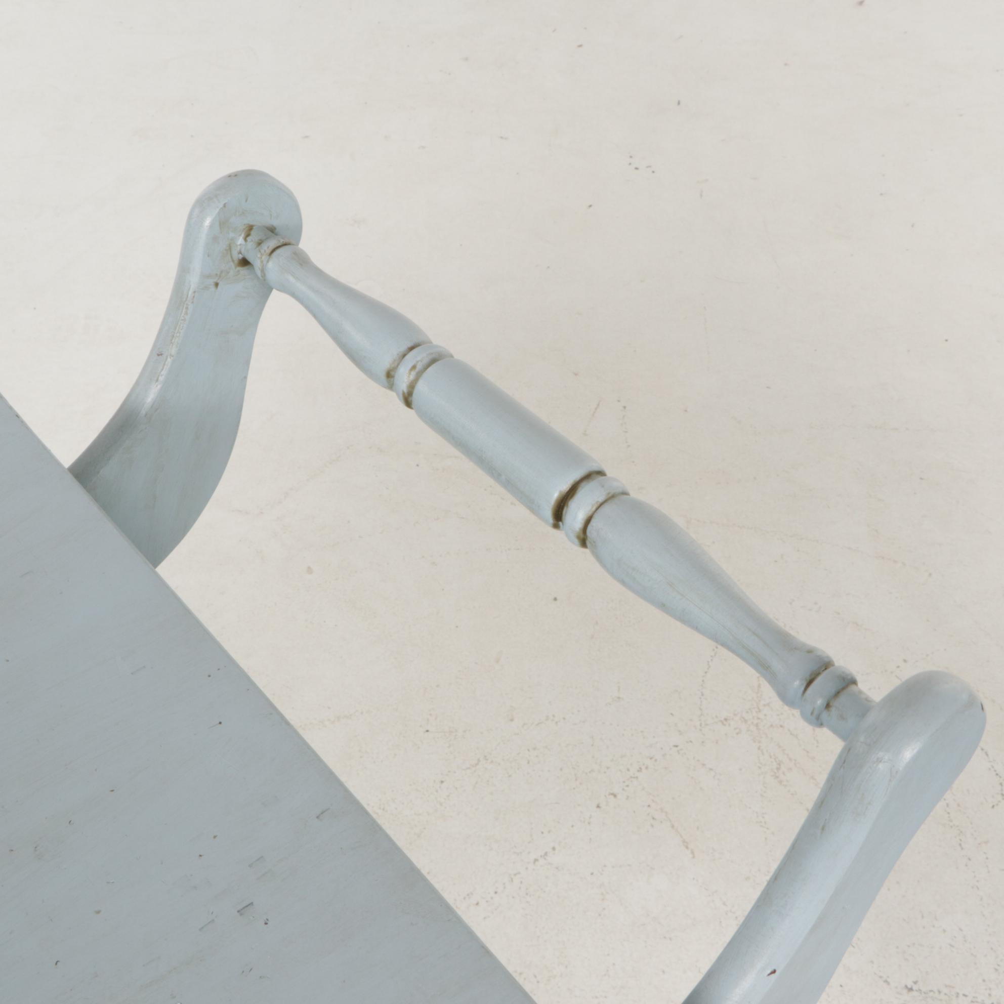 Painted Wood Bar Cart and Humidor Smoking Stand, Mid-20th Century