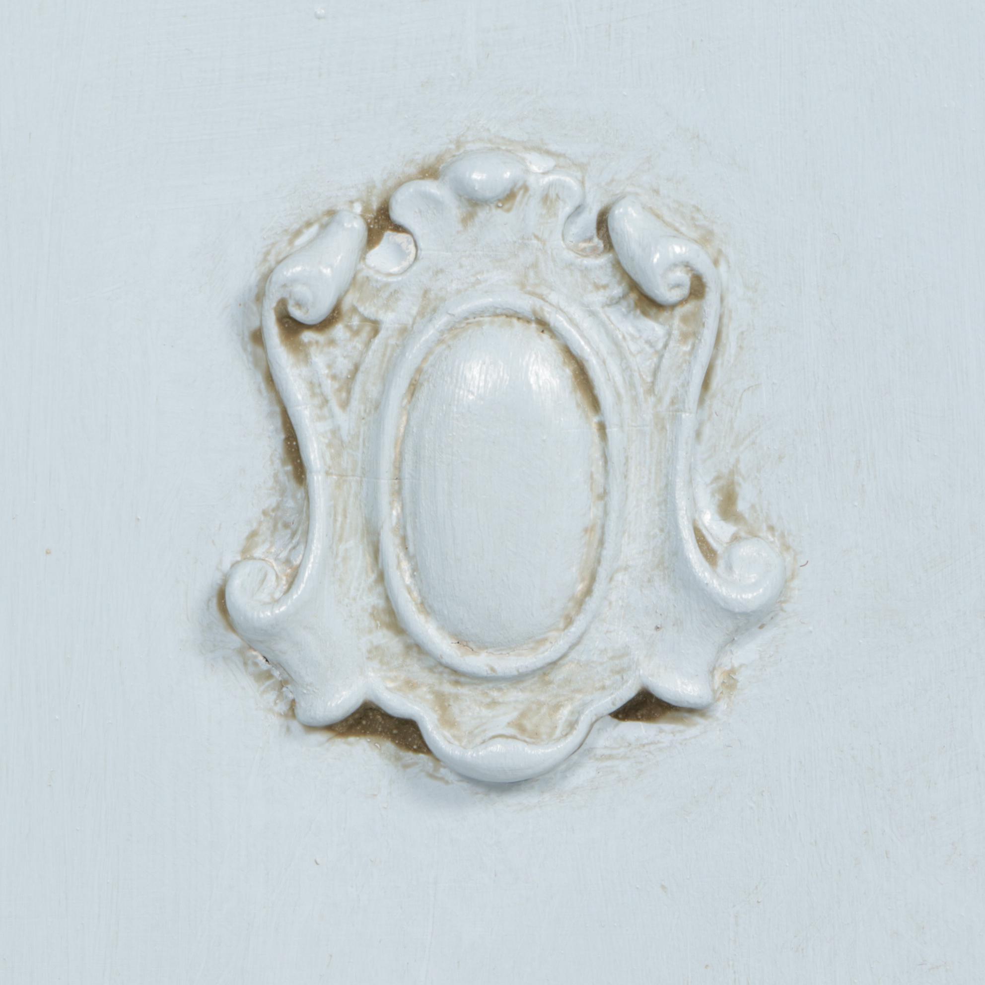 Painted Wood Bar Cart and Humidor Smoking Stand, Mid-20th Century