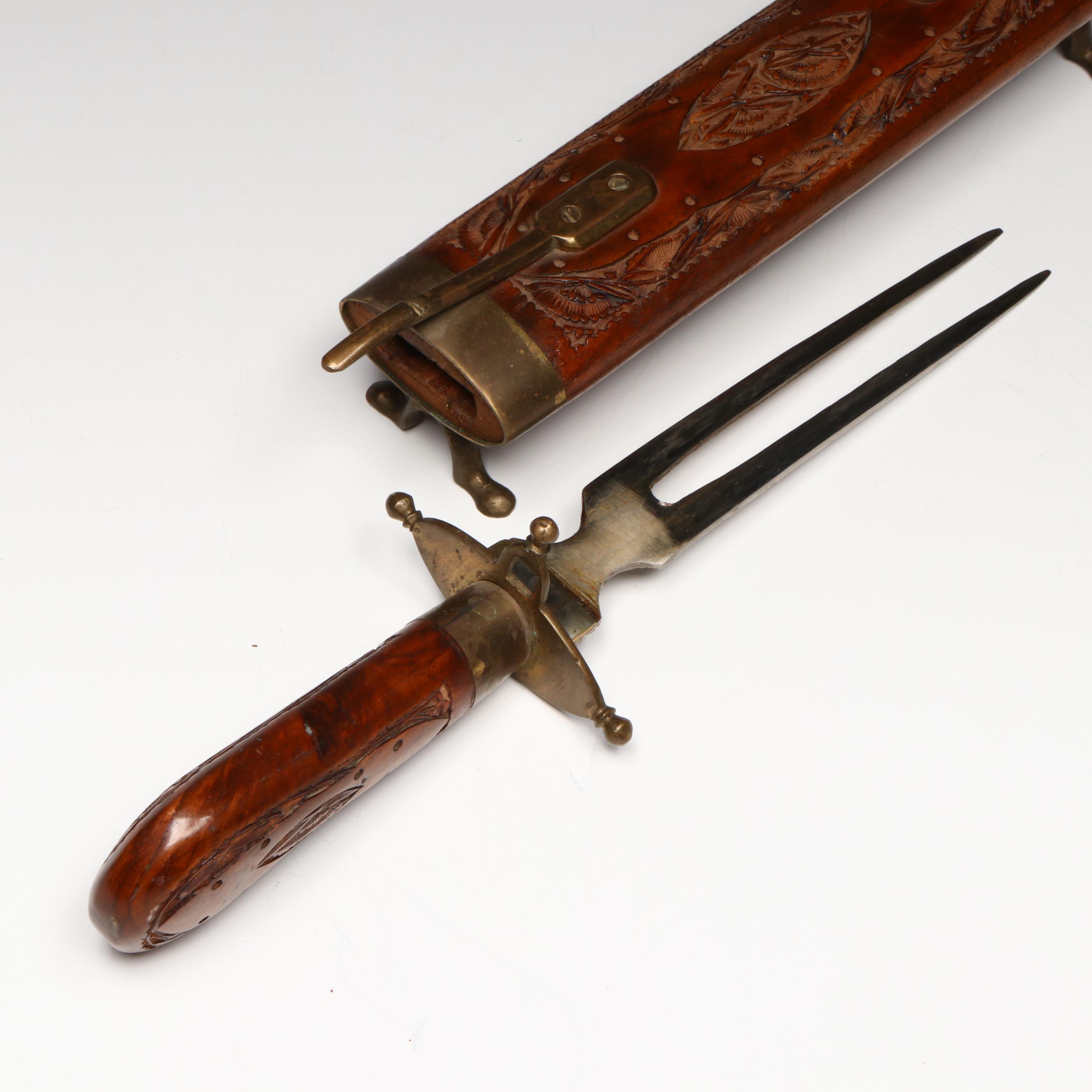 Indian Carving Set, Early to Mid-20th Century