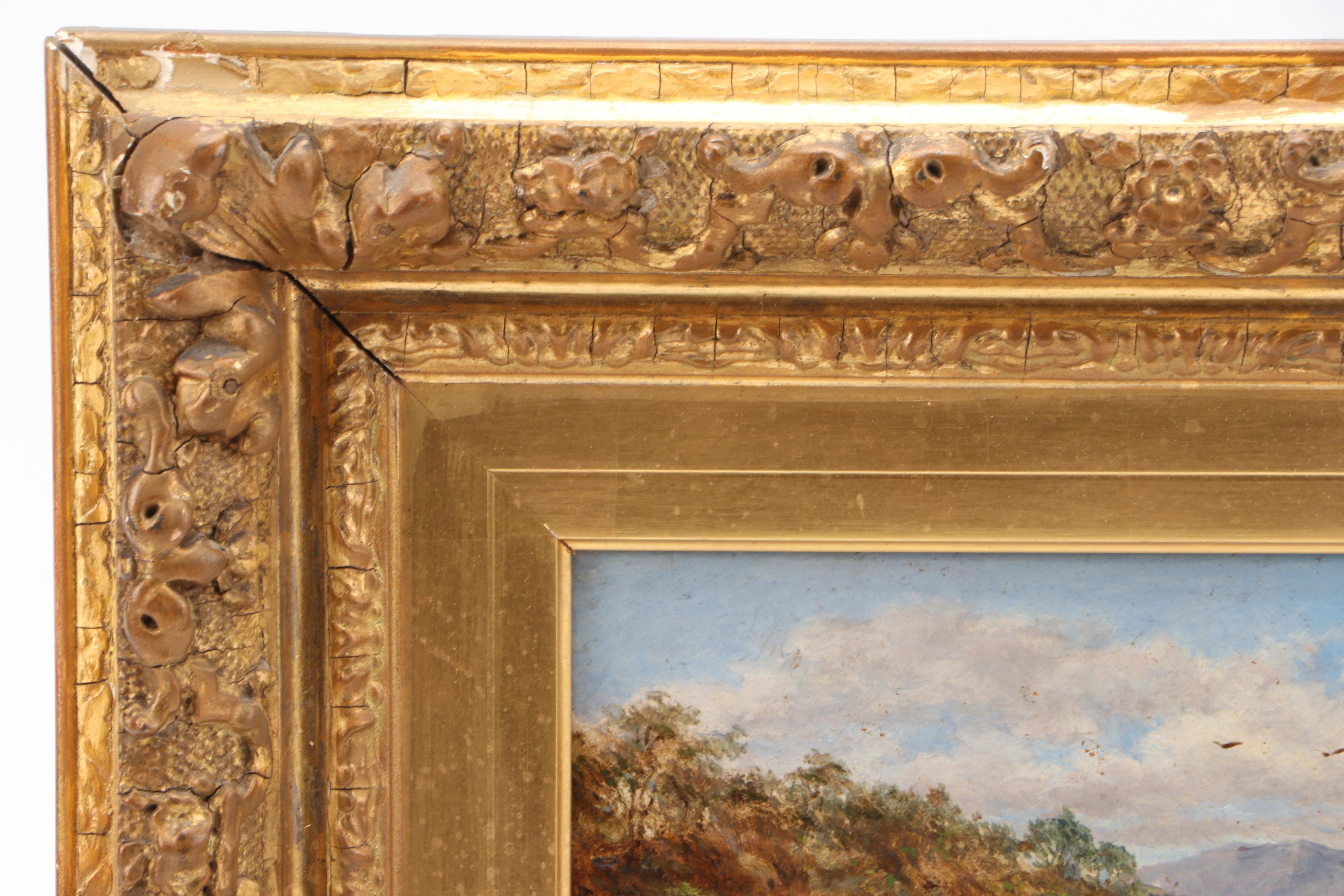 R. M. Baily Oil Painting "River Near Matlock," 1901