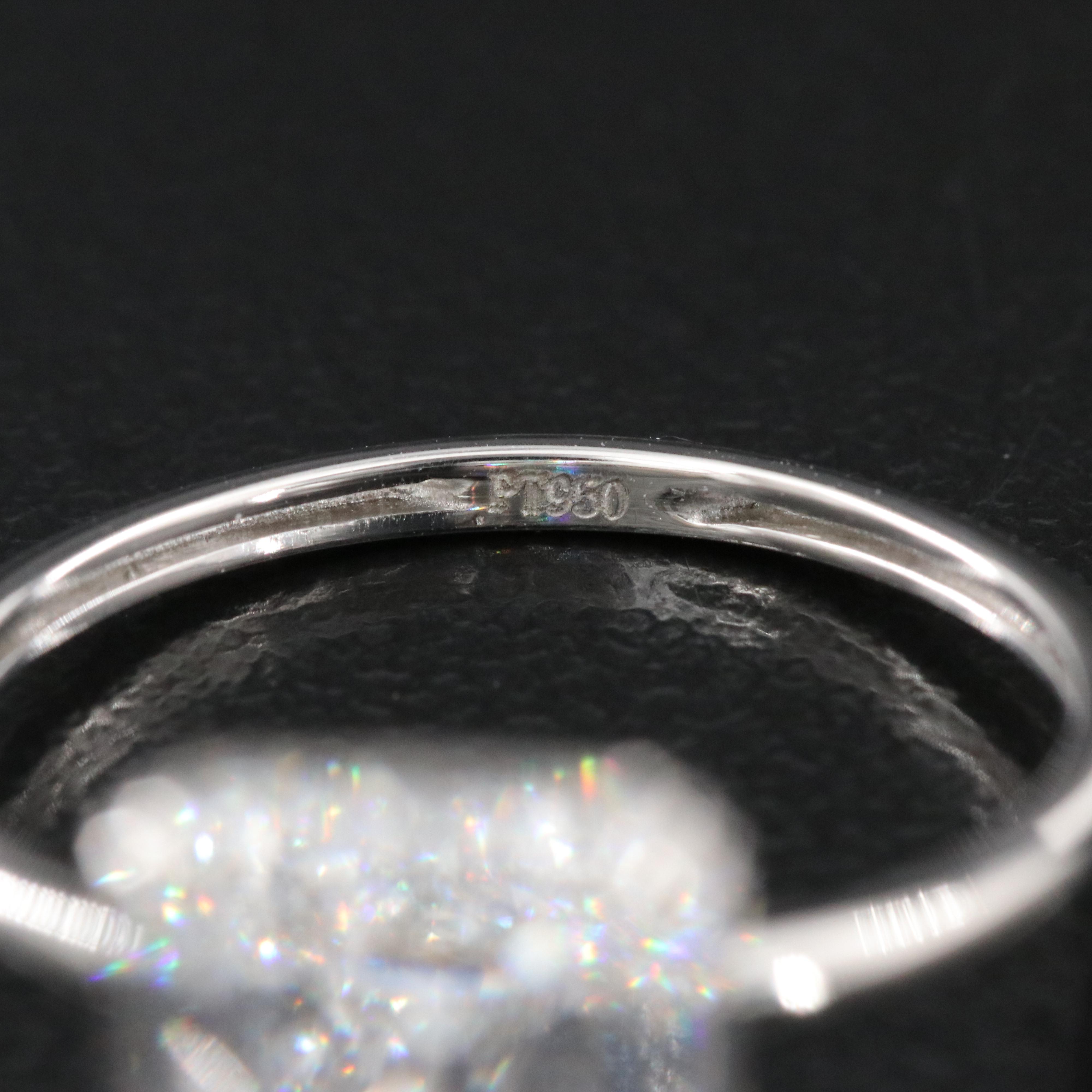 Platinum 6.51 CT Lab Grown Diamond Solitaire Ring with IGI Report