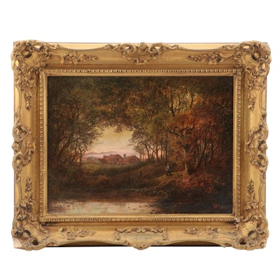 Barbizon-Inspired Landscape Oil Painting Barbizon-Inspired Landscape Oil Painting