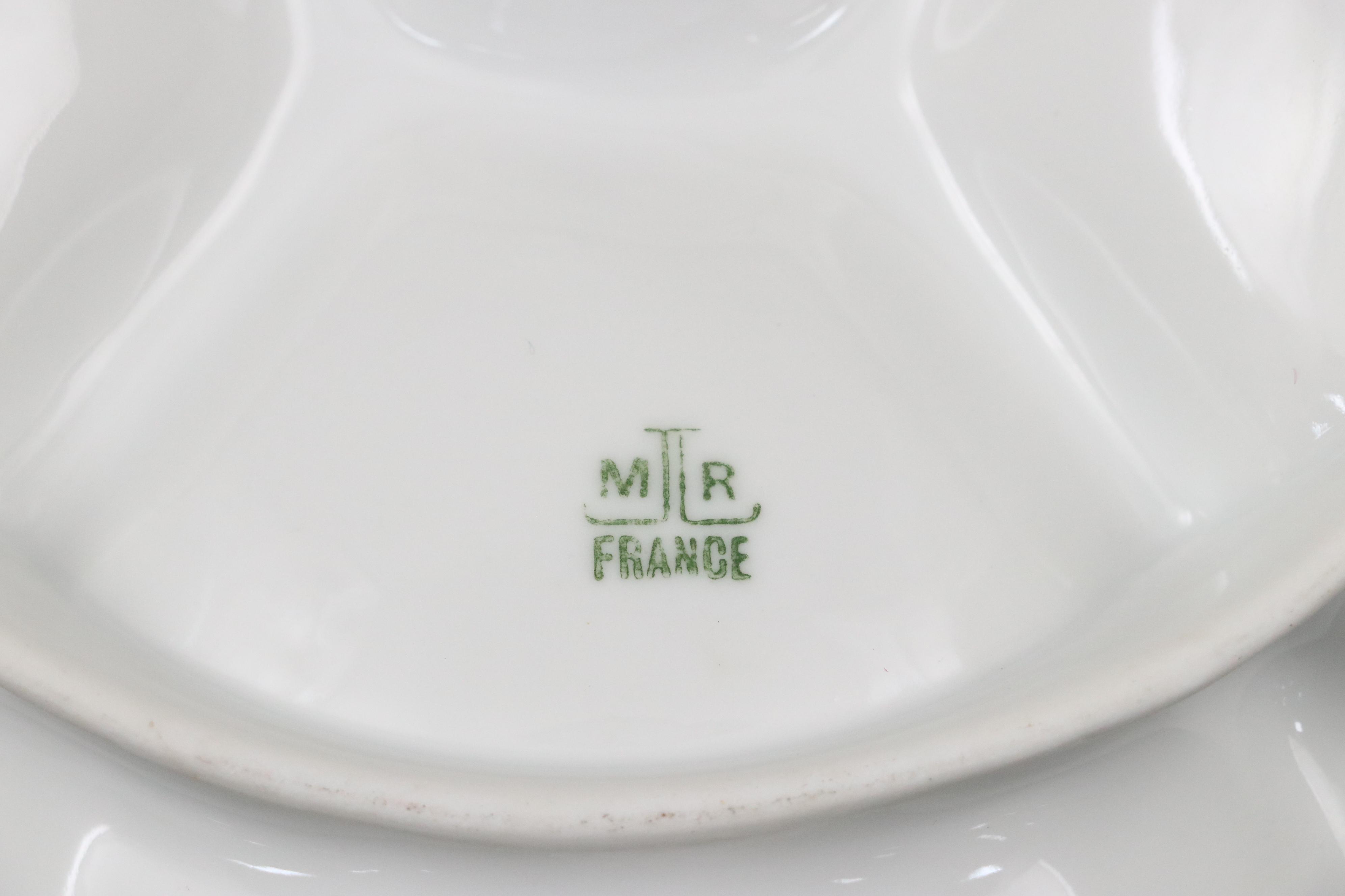 Martial Redon and Other Limoges Porcelain Oyster Plates, Late 19th/ Early 20th C