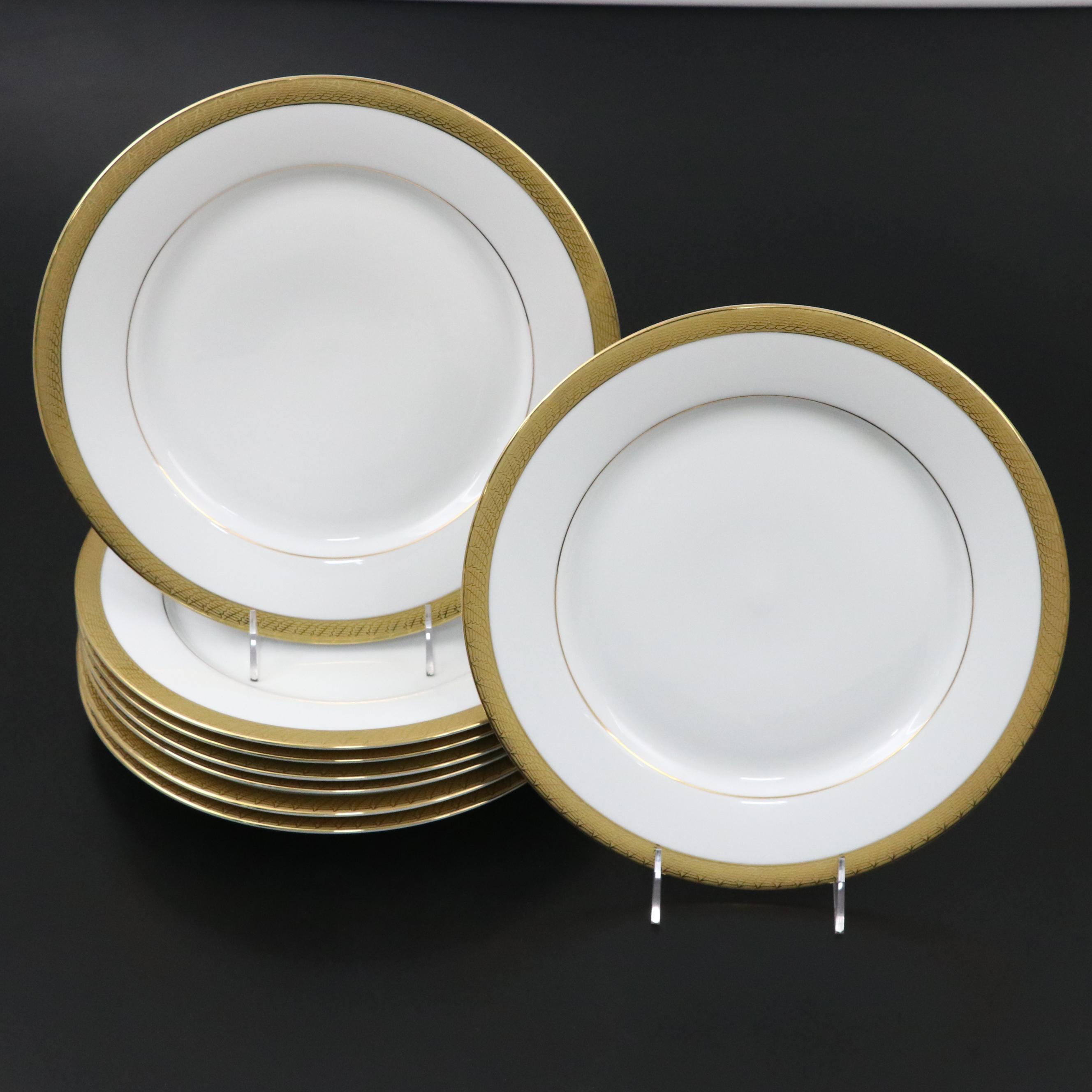 Centurion Collection Gilt Rimmed Porcelain Chargers