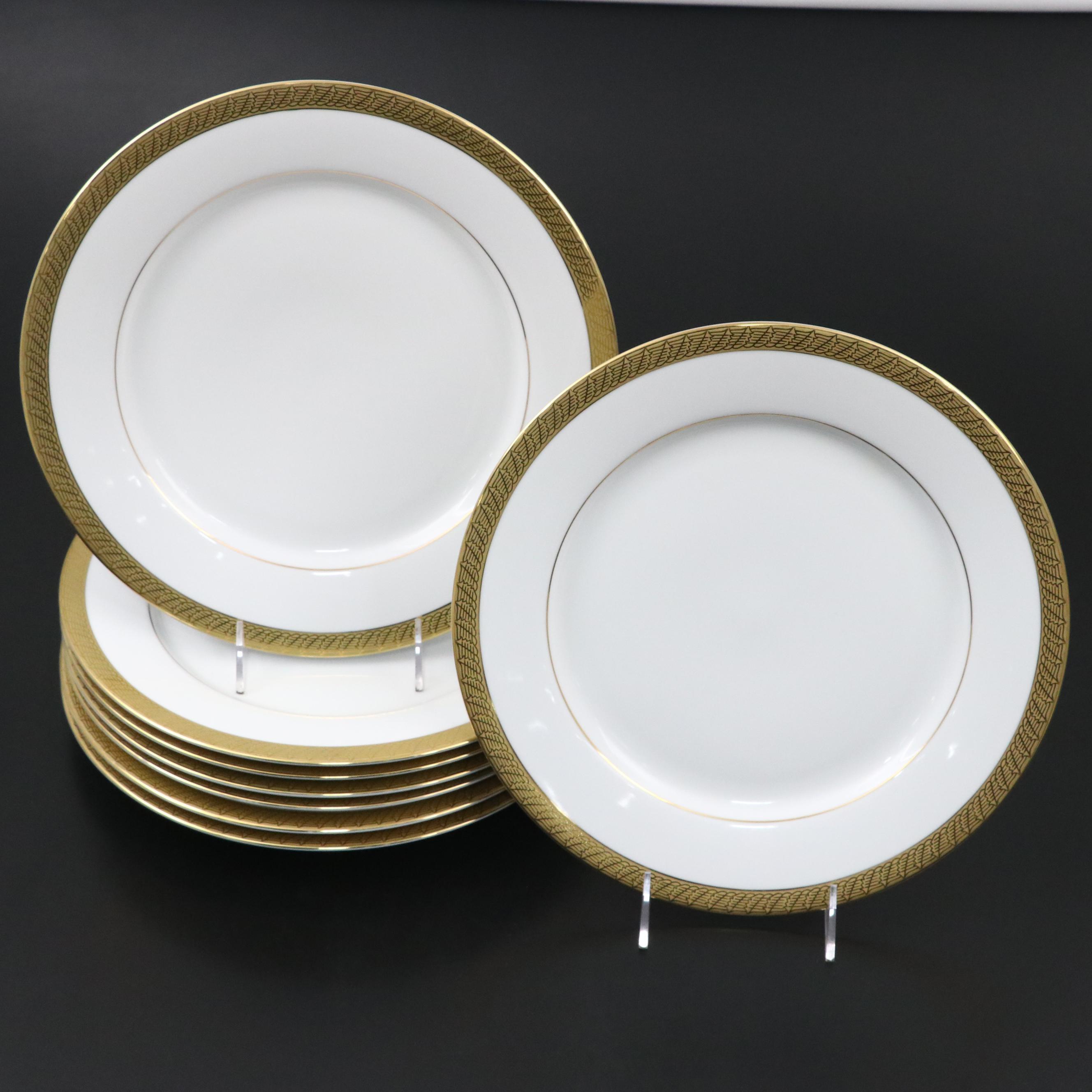 Centurion Collection Gilt Rimmed Porcelain Chargers