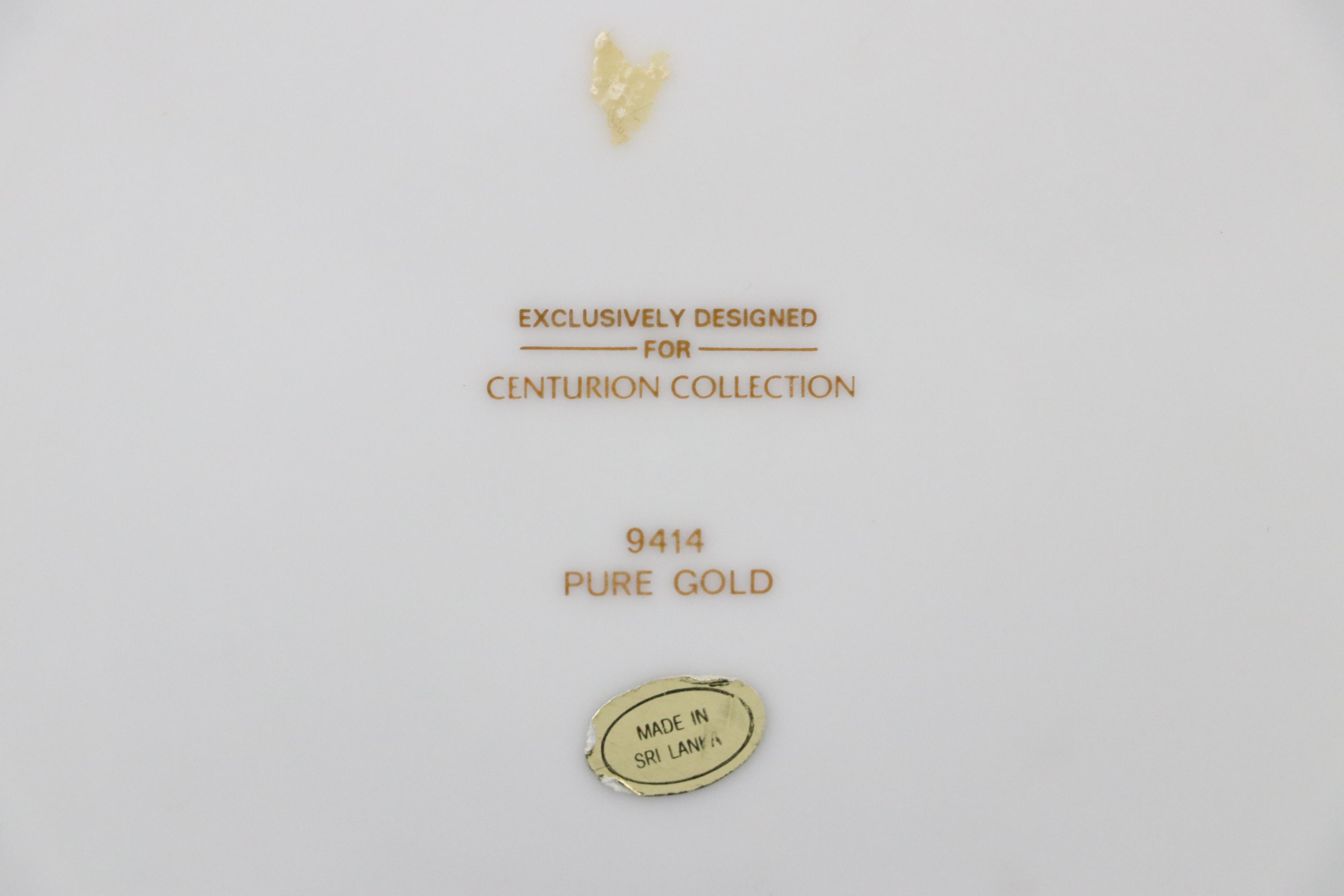 Centurion Collection Gilt Rimmed Porcelain Chargers