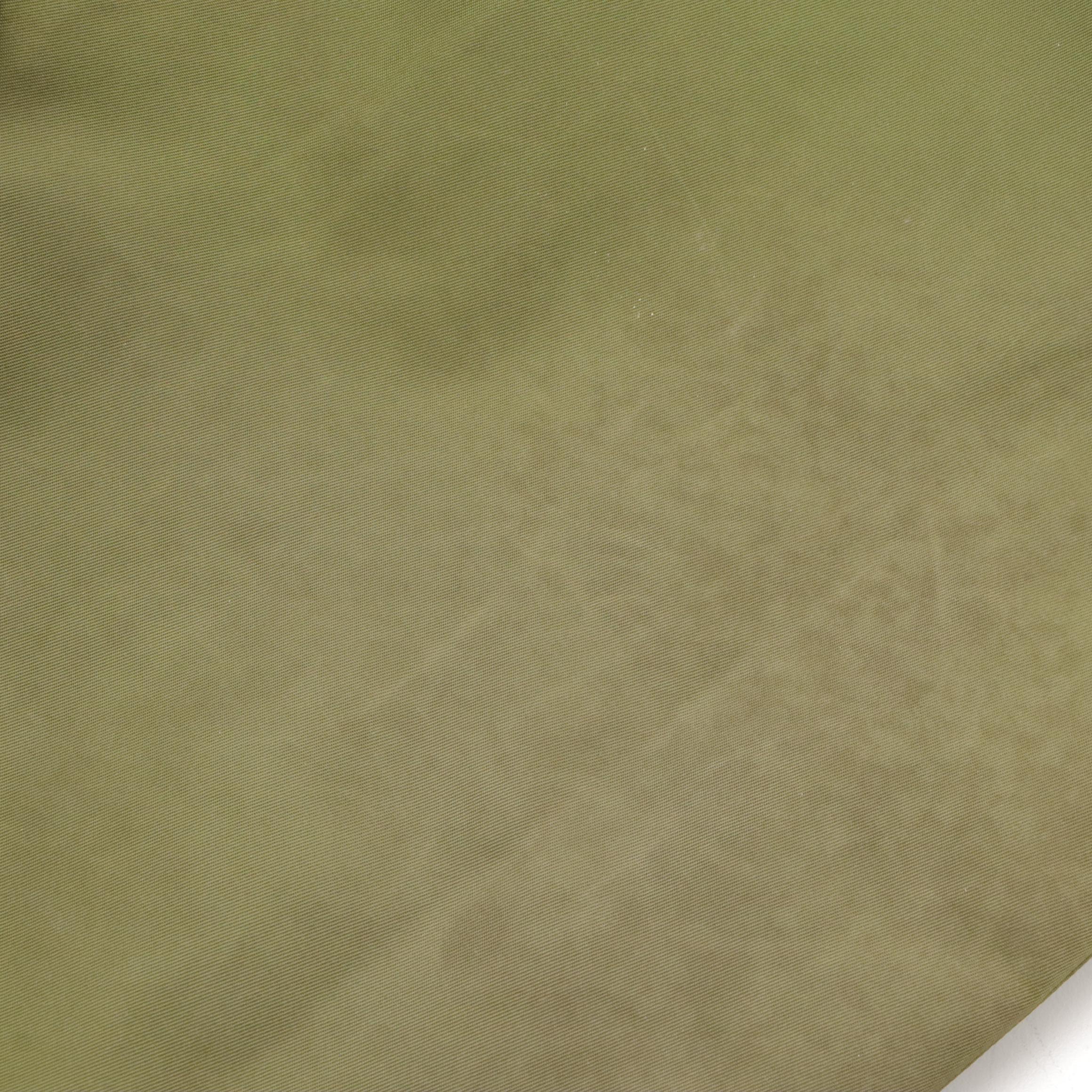 Prada Shoulder Tote in Green Tessuto Nylon and Metallic Leather Trim