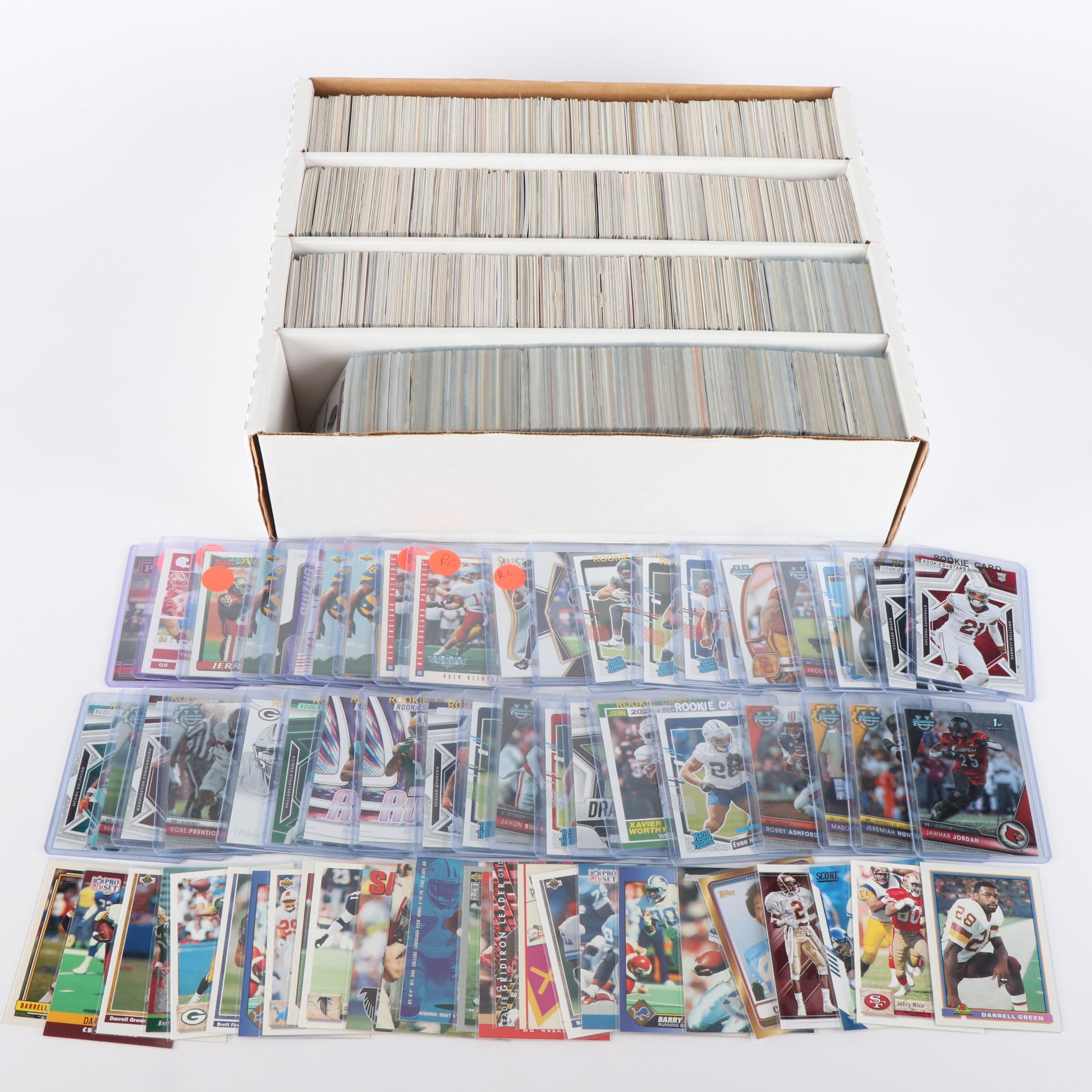 Large Football Card Collection, 1980s to 2020s